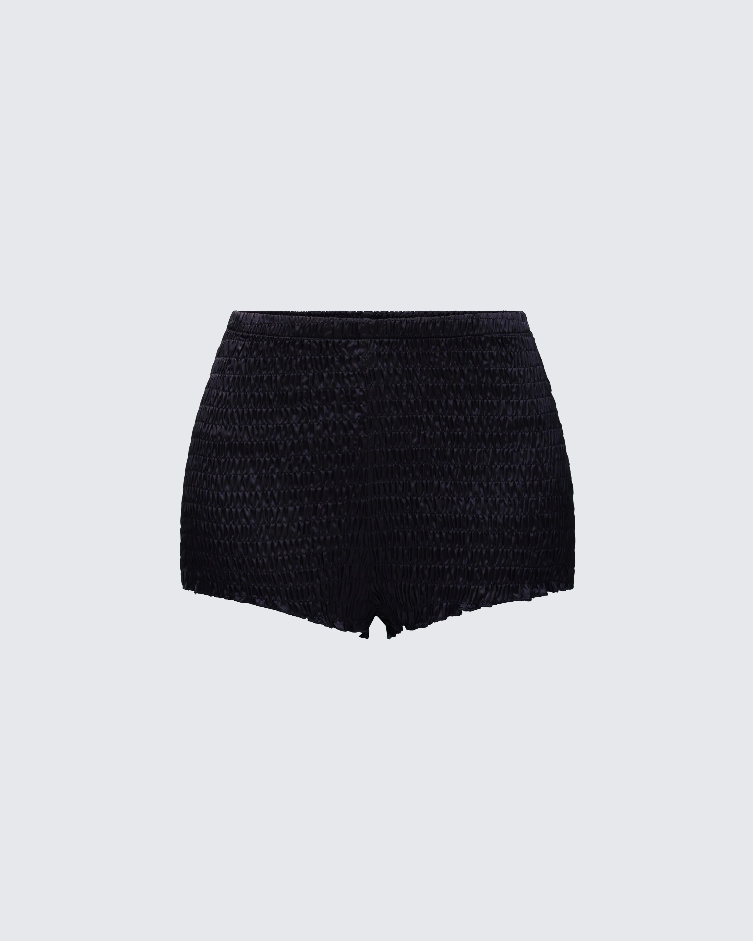 Imelda Black High Waist Short