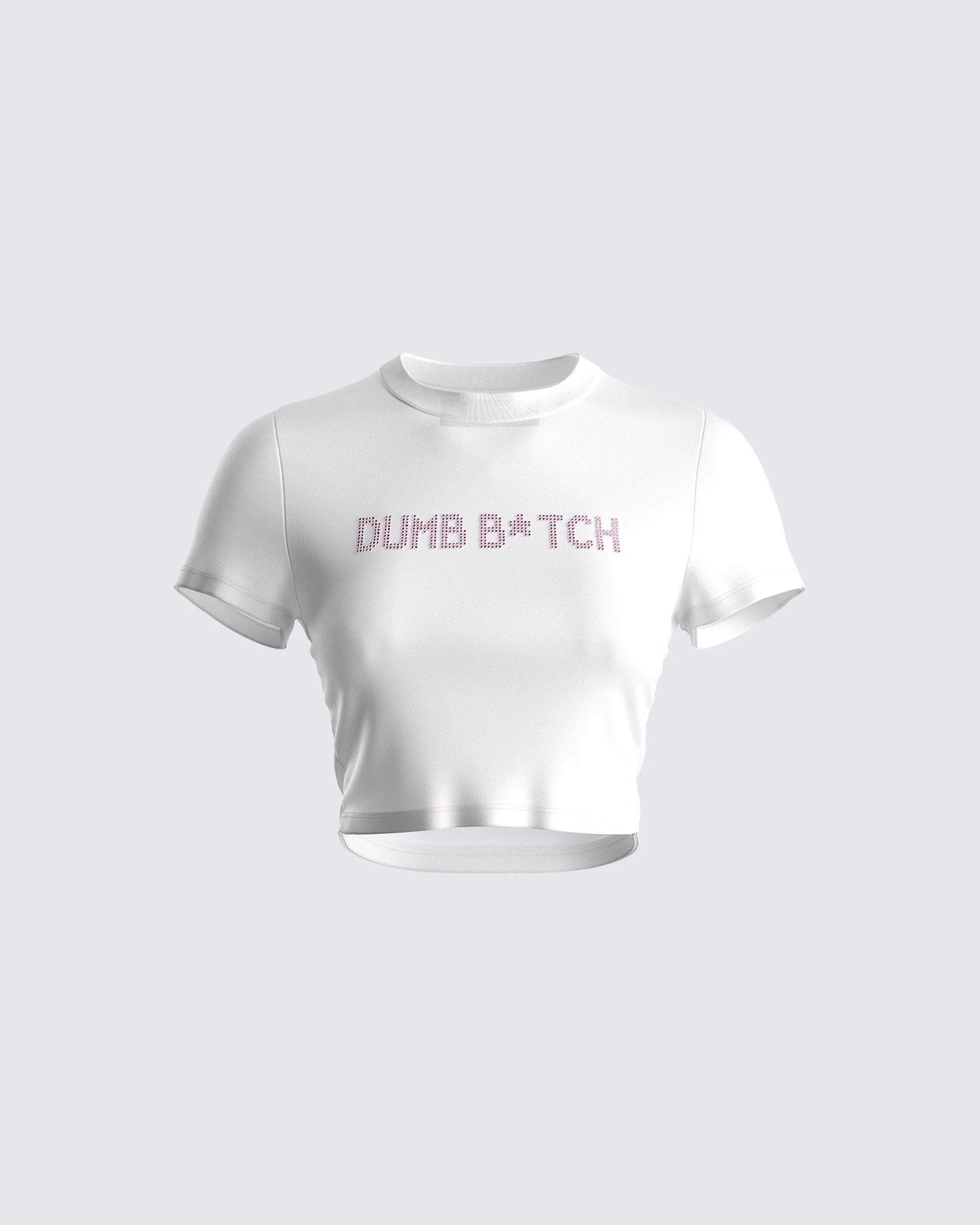 Imogene White Jersey Graphic Top