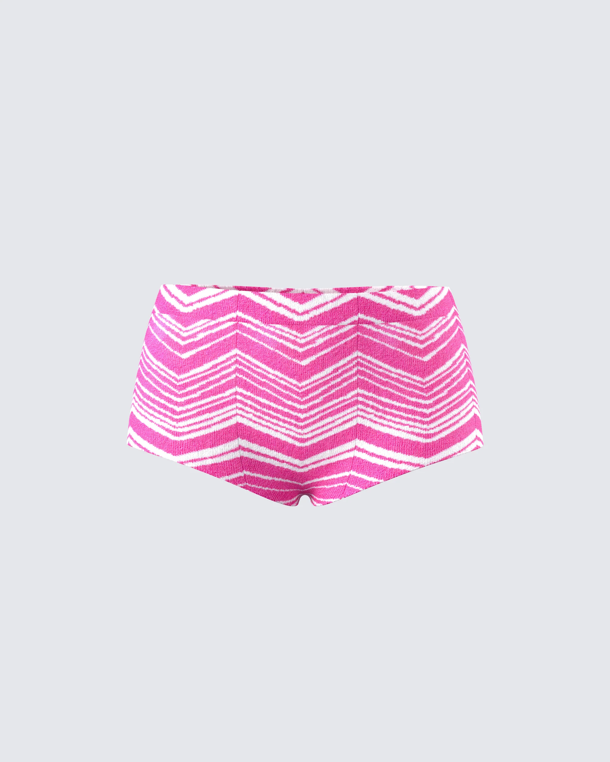 10616-irie-pink-zig-zag-knit-booty-short-1.webp Irie Pink Zig Zag Knit Booty Short