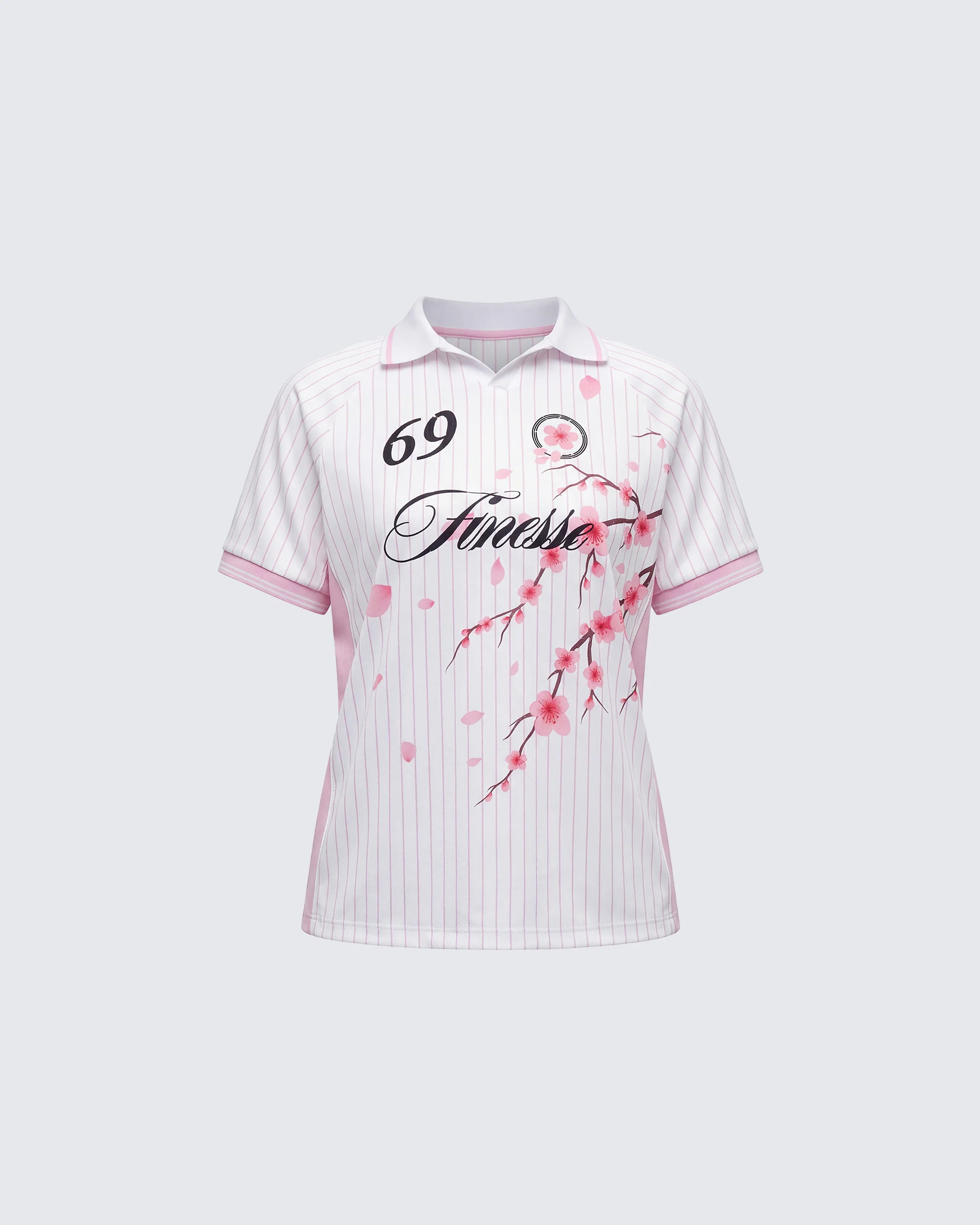 Janae Pink Blossom Sports Jersey Top
