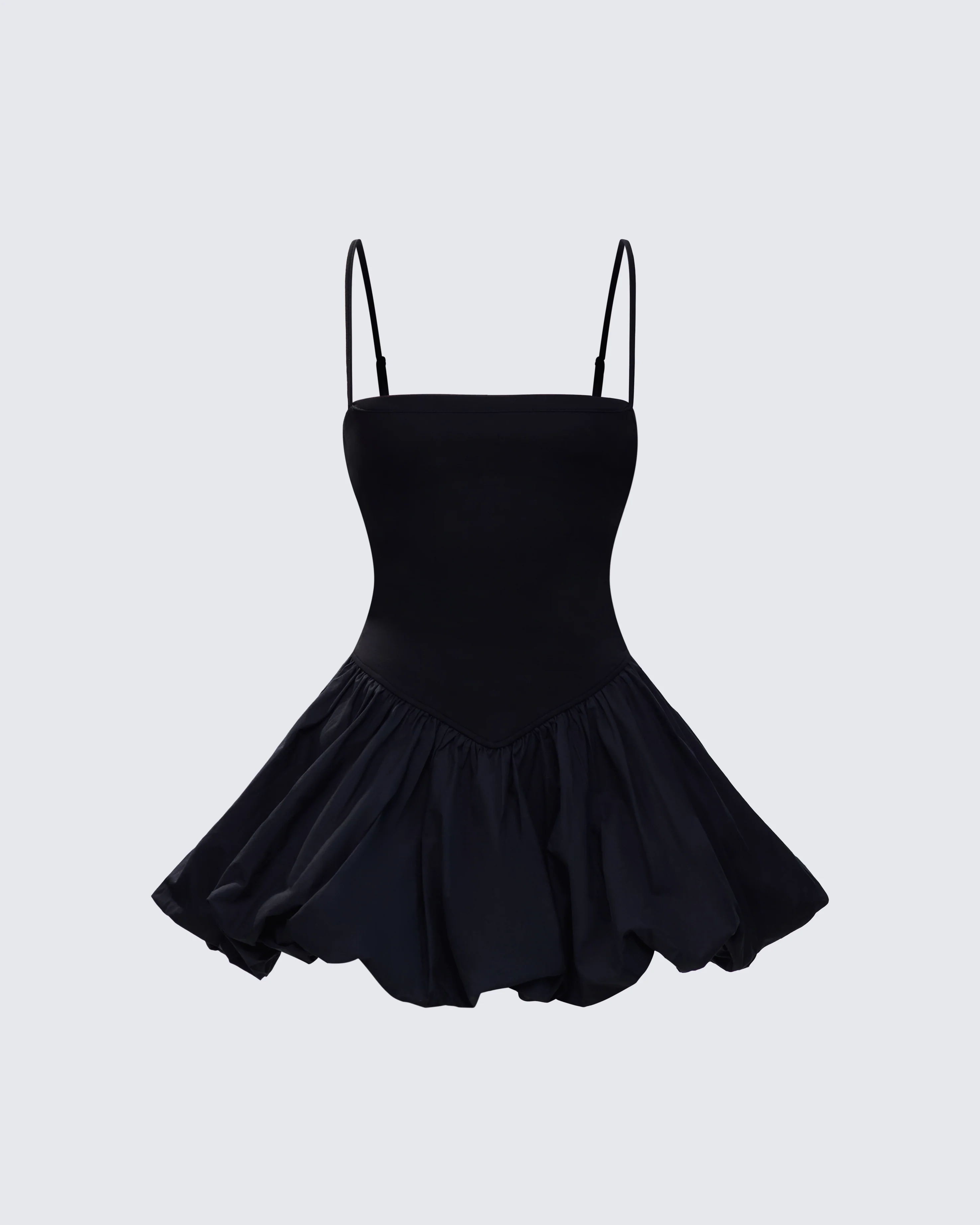 Hadley Black Bubble Mini Dress