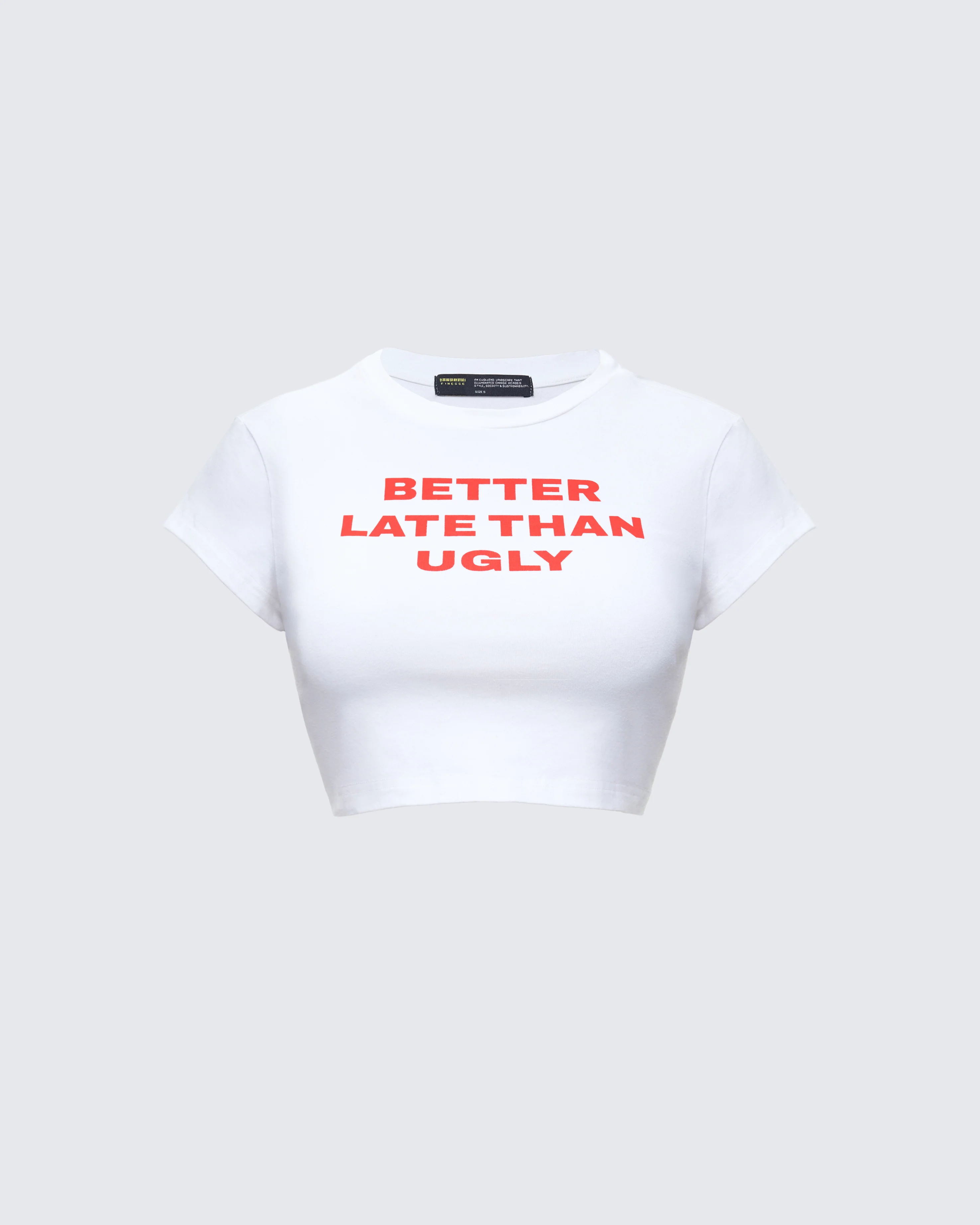 Nat White Jersey Graphic Top