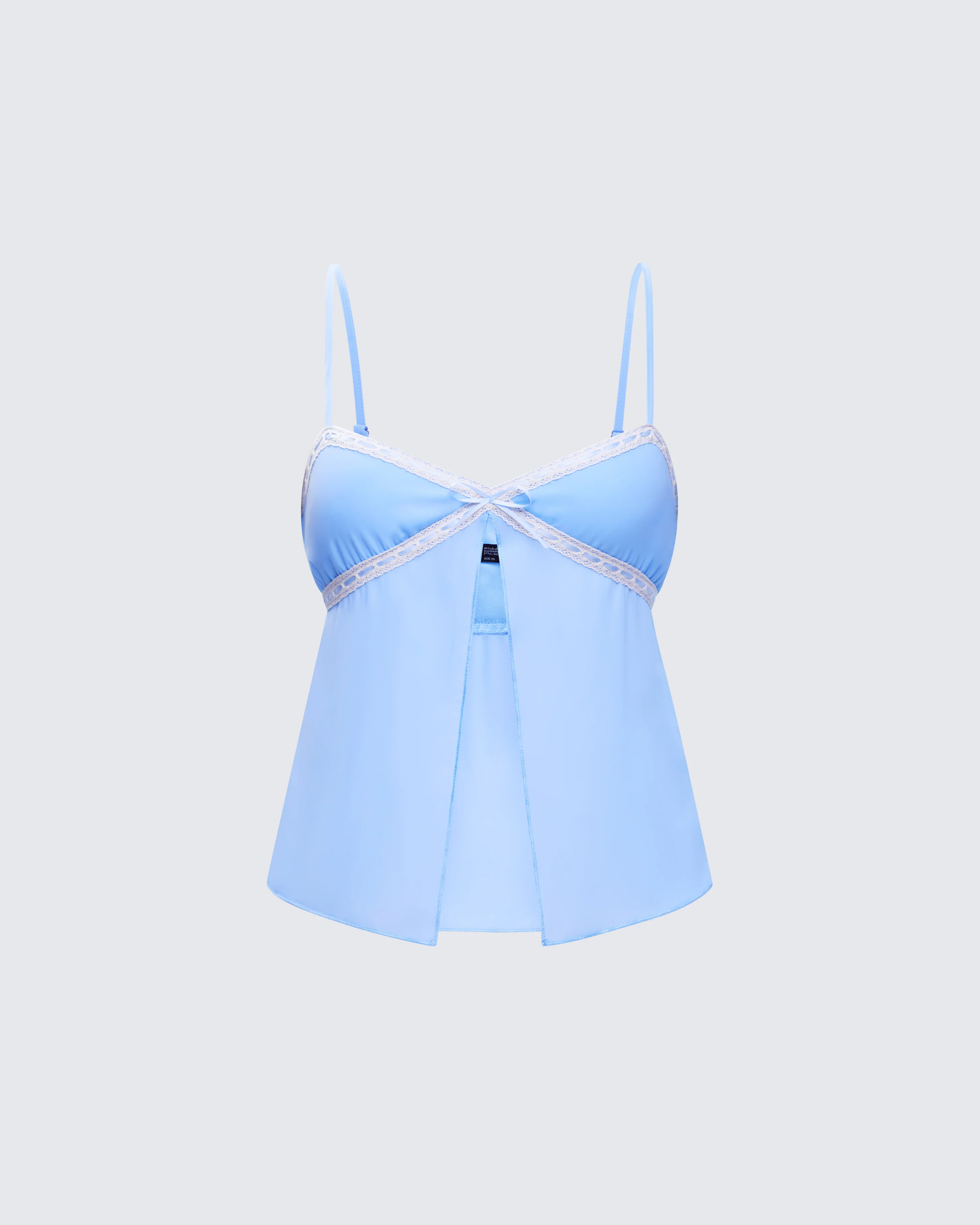 Norma Baby Blue Chiffon Cami Top