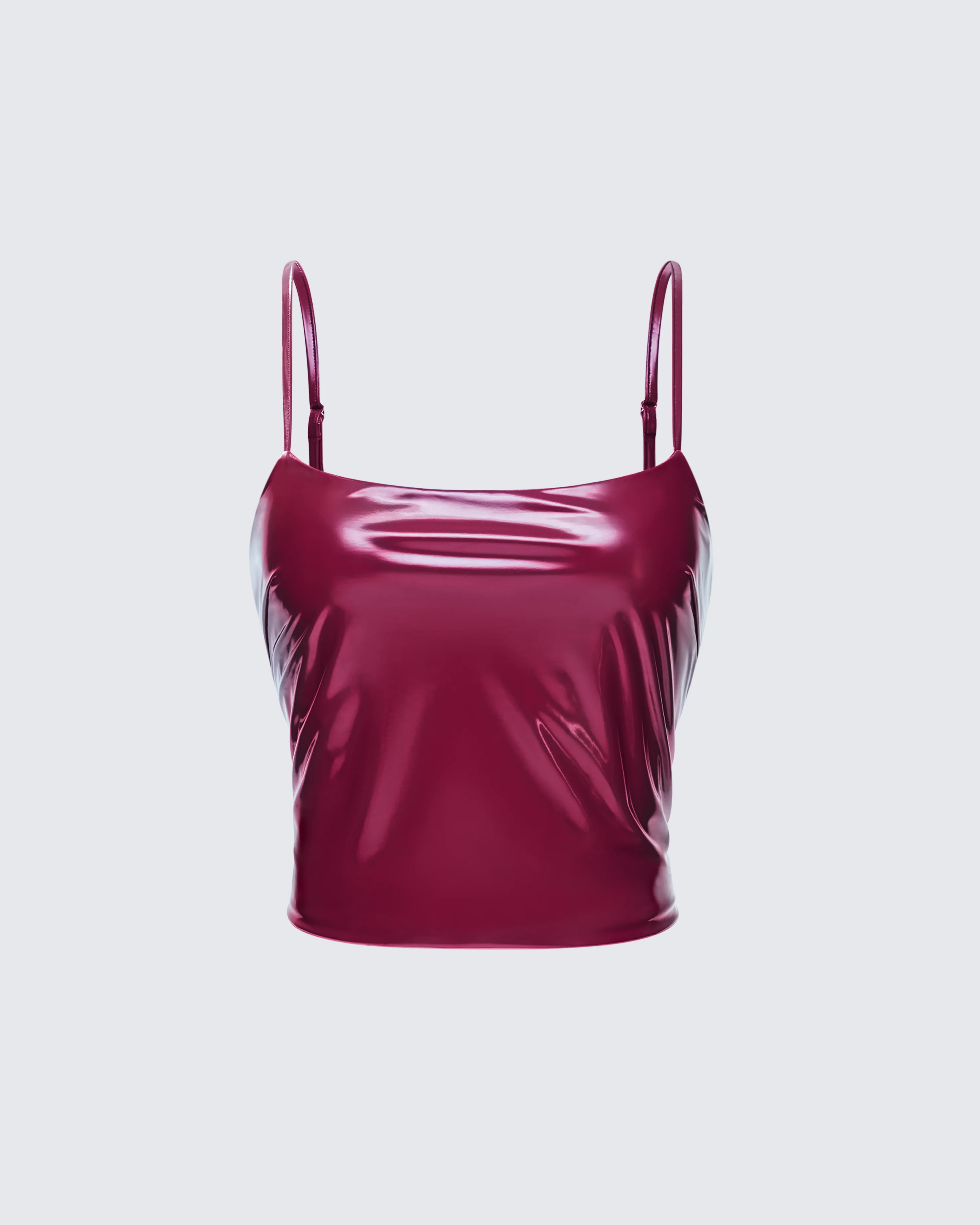 155-francine-burgundy-vegan-leather-top-1.webp Francine Burgundy Vegan Leather Top