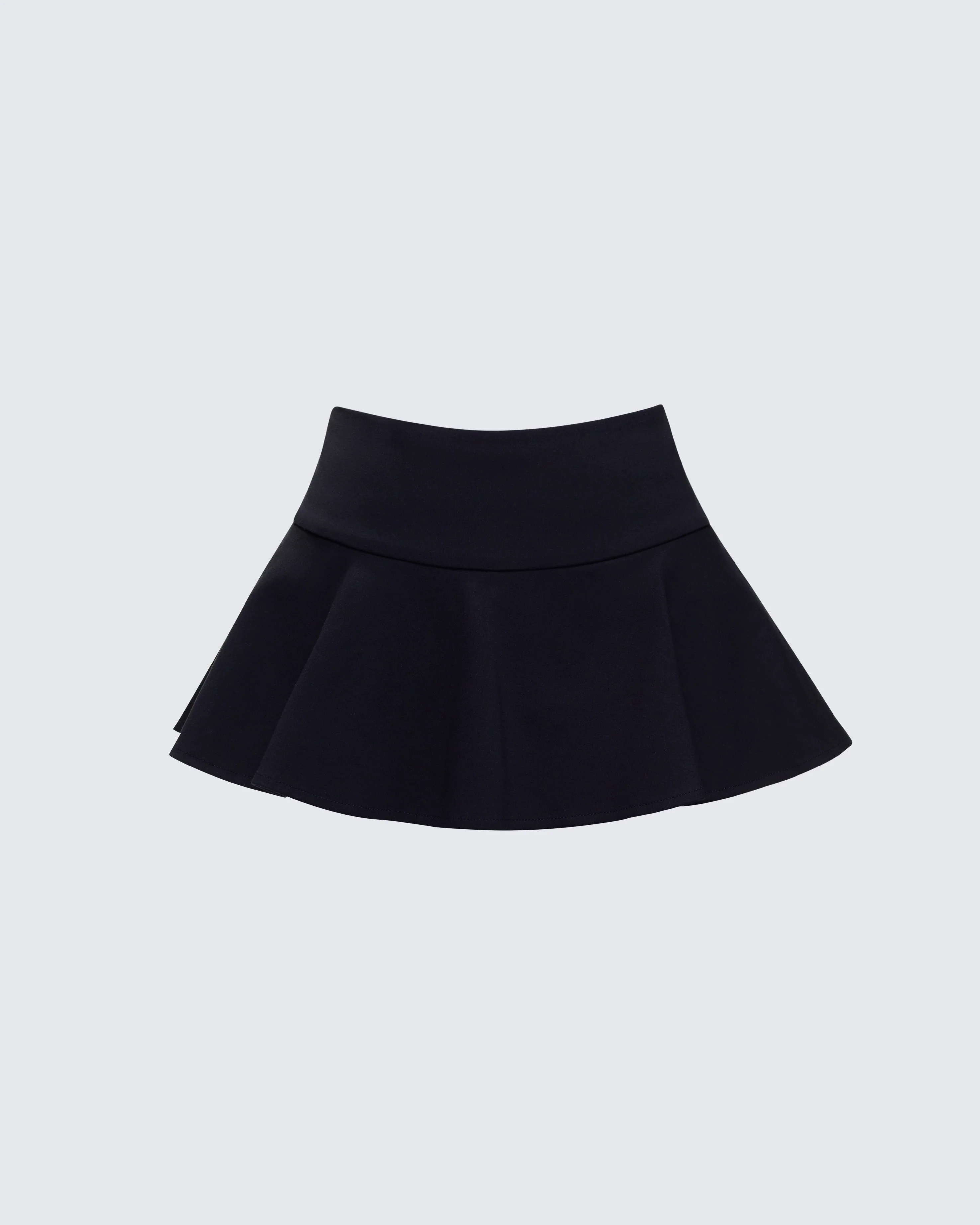 Pippa Black Ruffle Tiered Skort