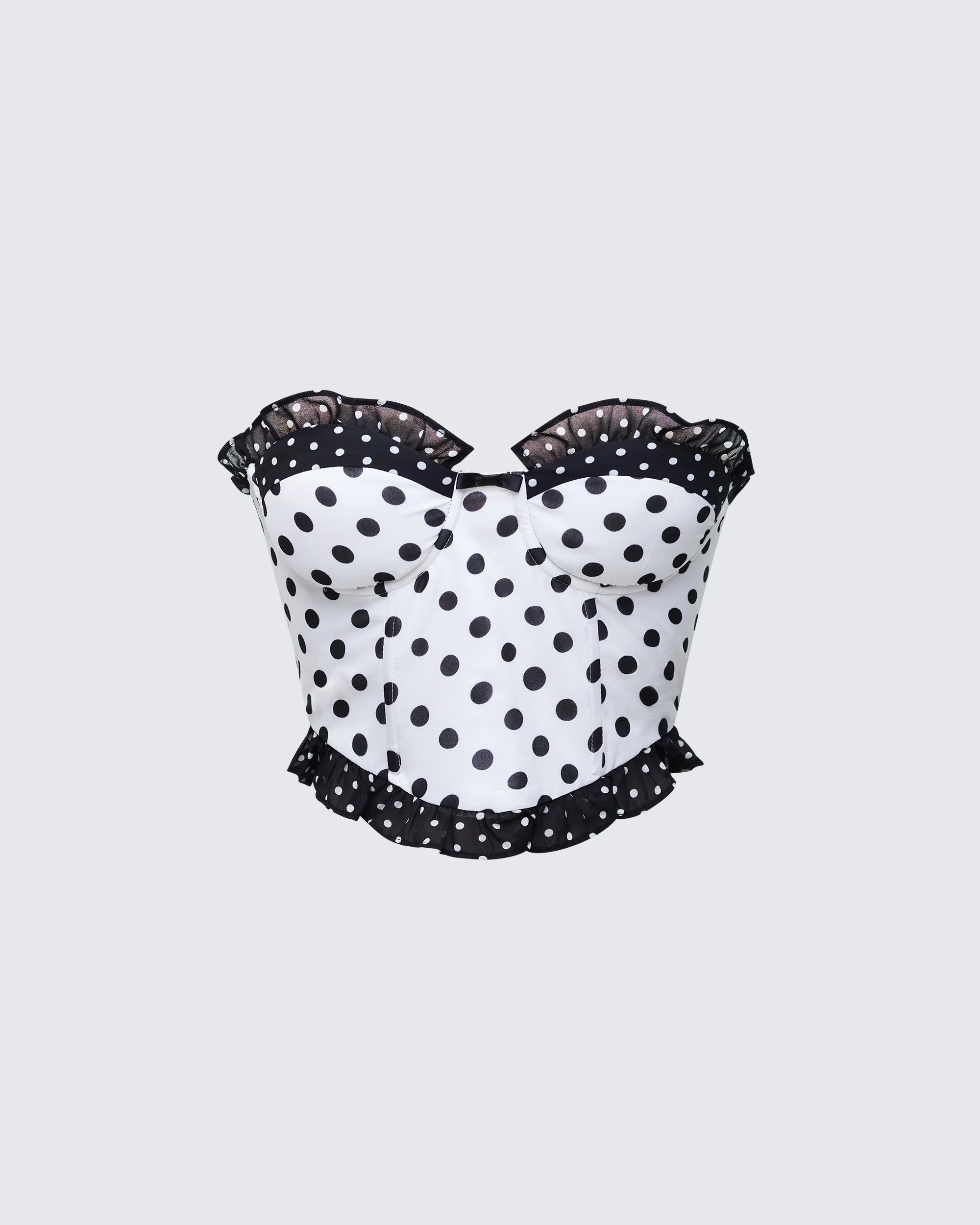Pollyanna Multi Polka Dot Corset Top