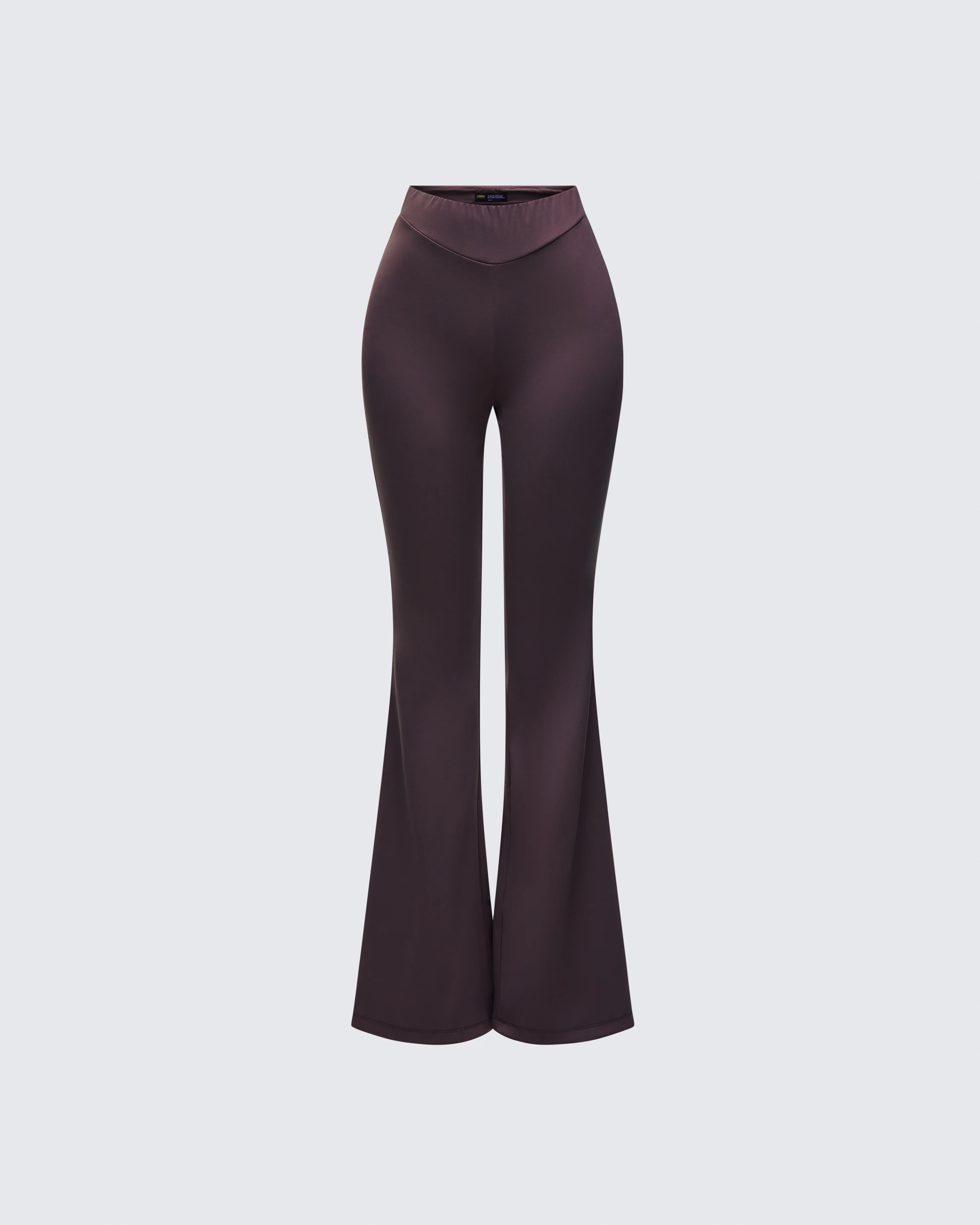 Quintessa Brown Ruched Back Flare Pants