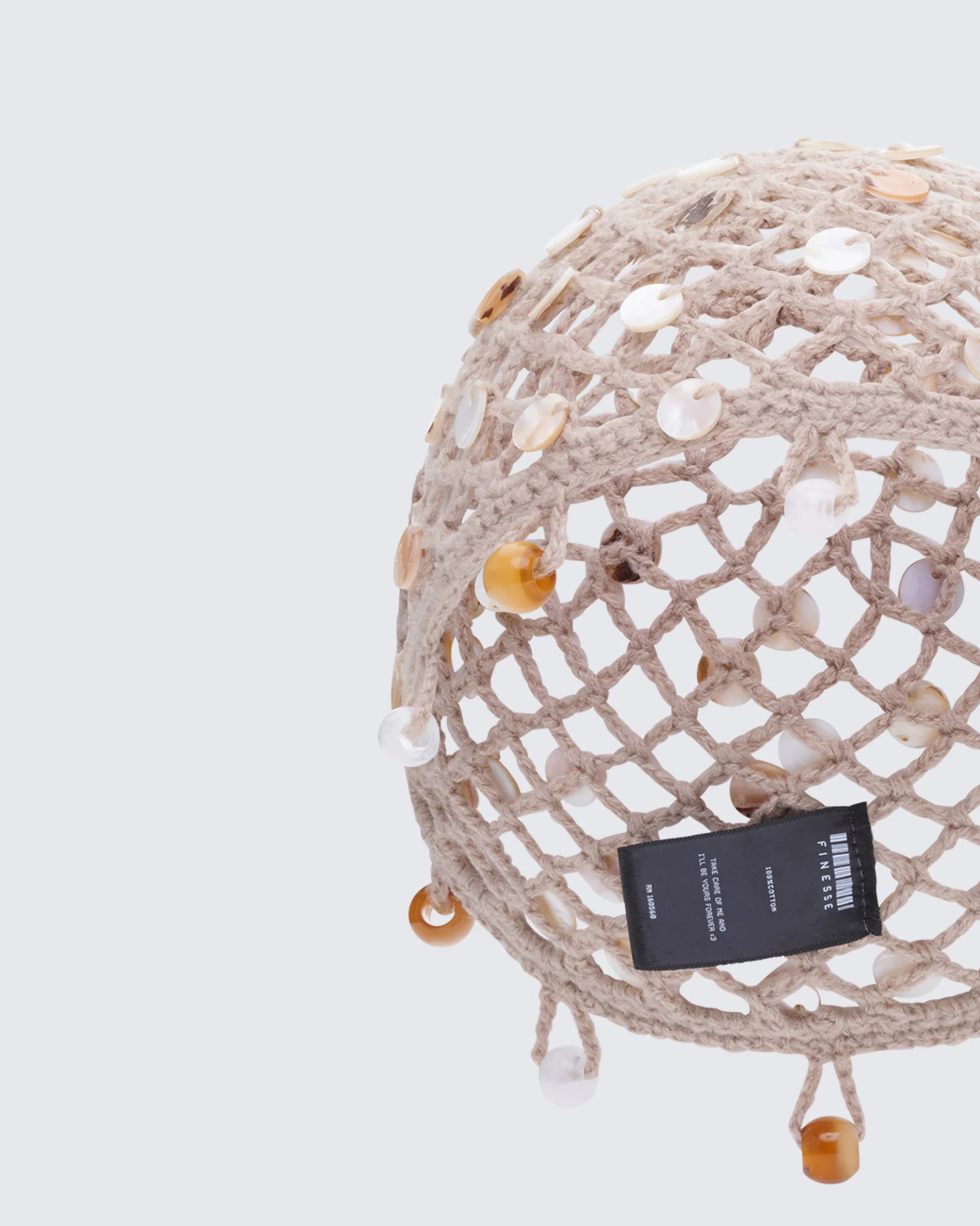 Rosia Stone Crochet Sequin Hat
