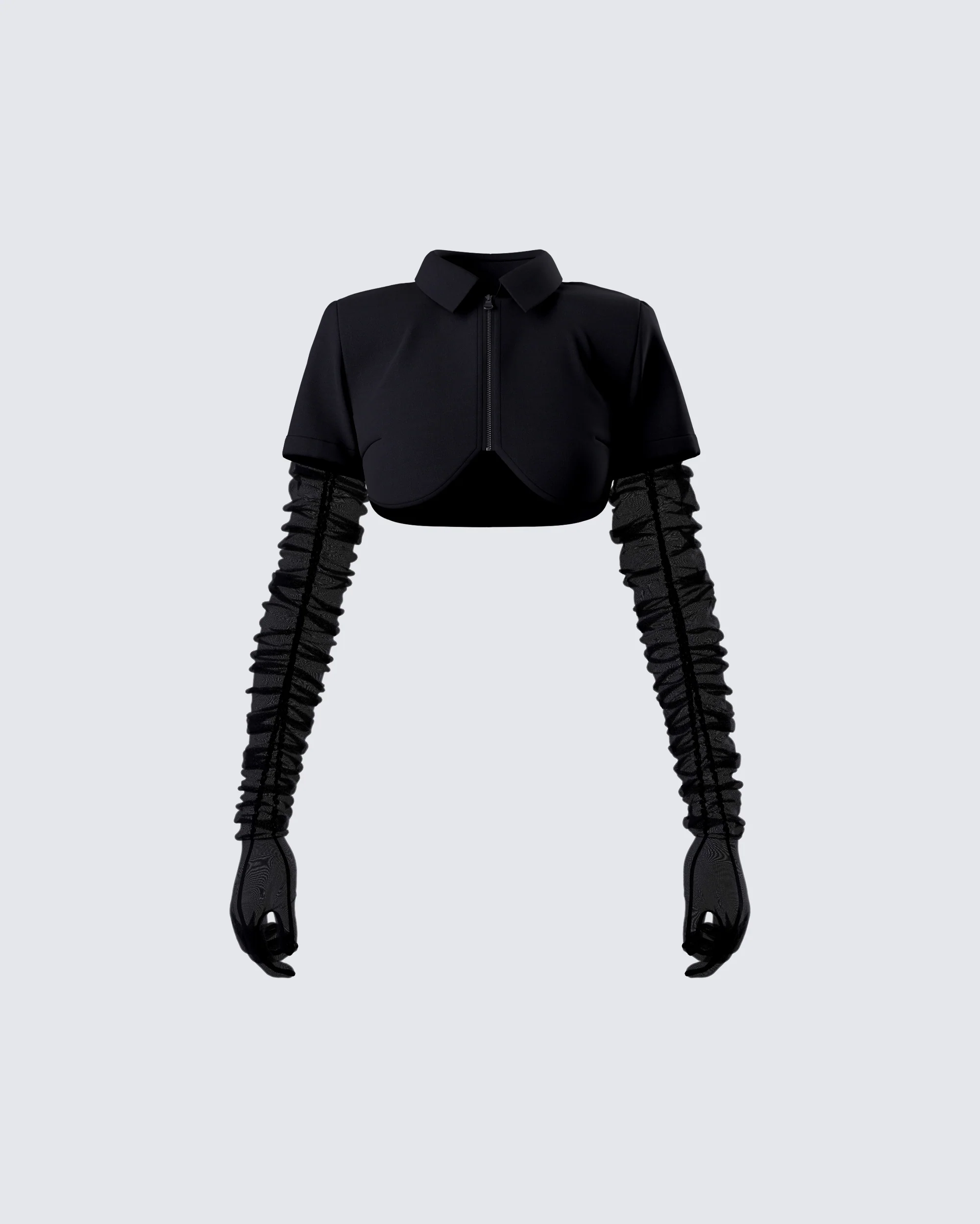 Sora Black Shirt & Gloves