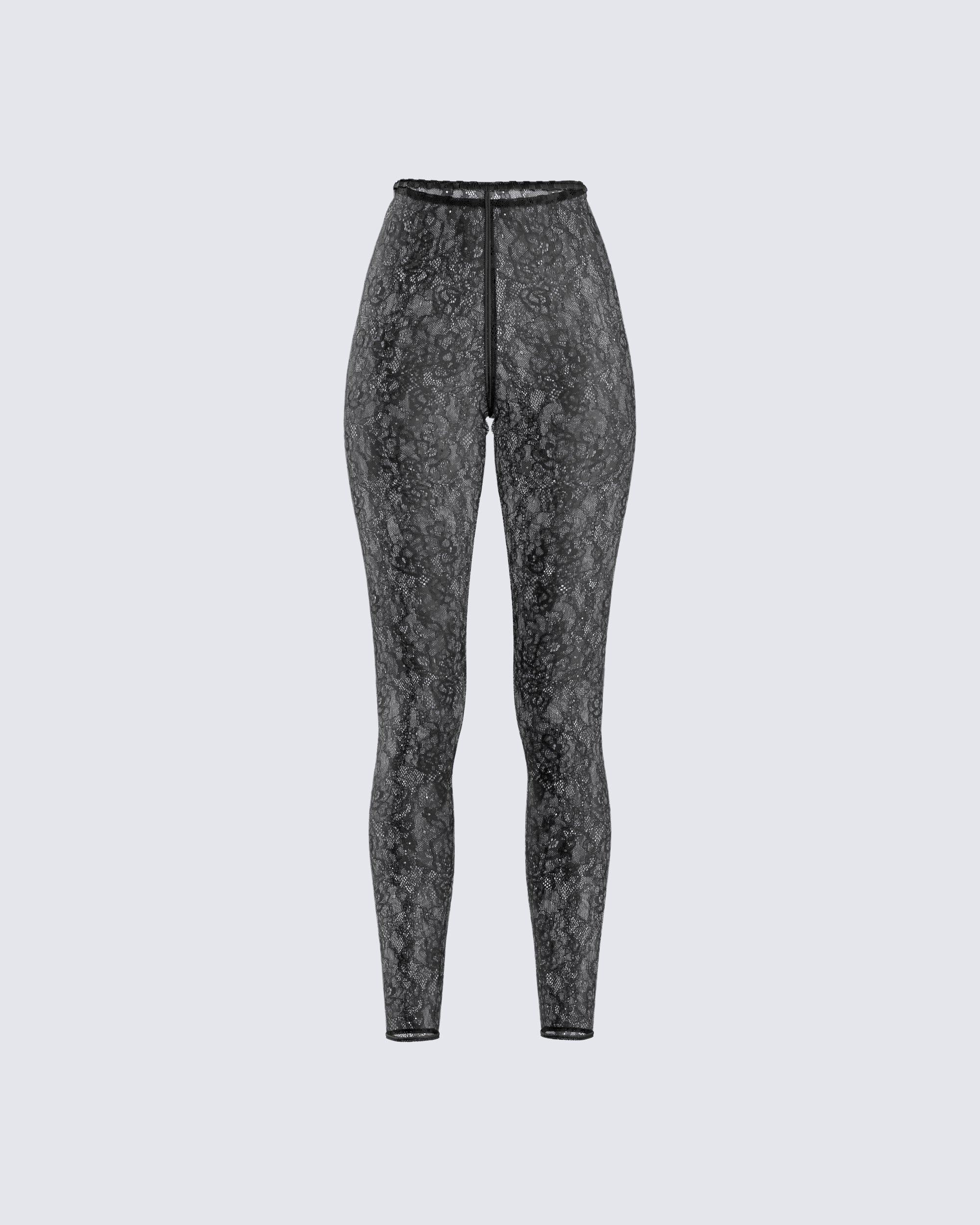 Sylvia Black Lace Legging Pant