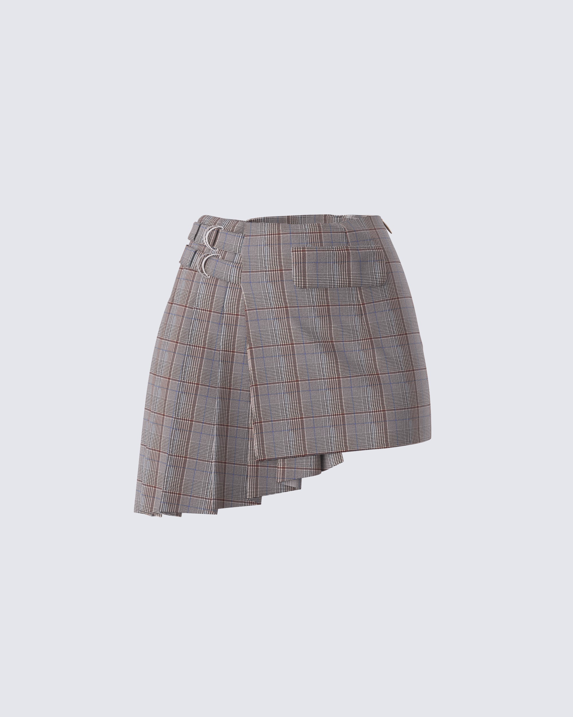 191-colby-brown-plaid-mini-skirt-1.jpg Colby Brown Plaid Mini Skirt