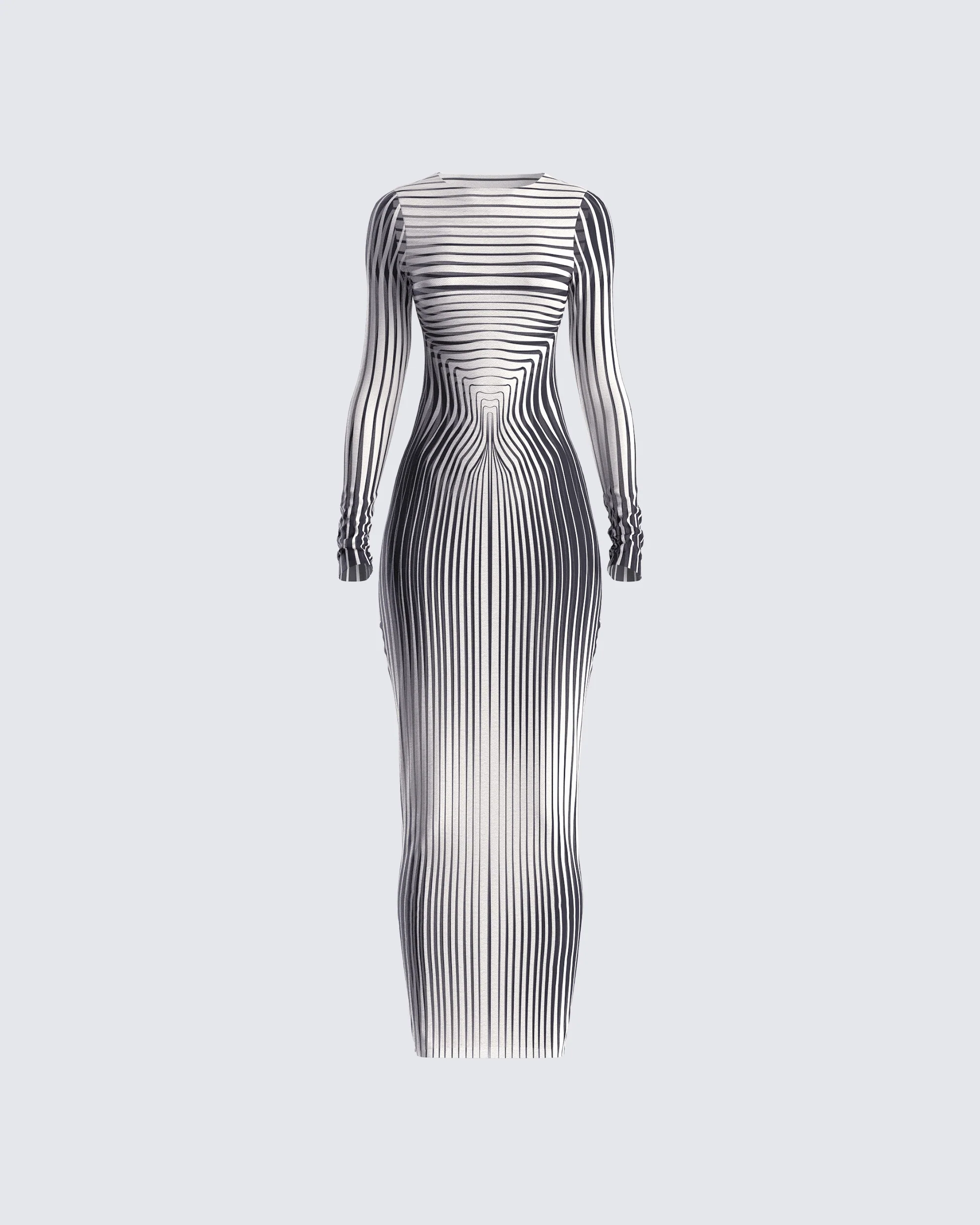 Artina Multi Illusion Print Dress