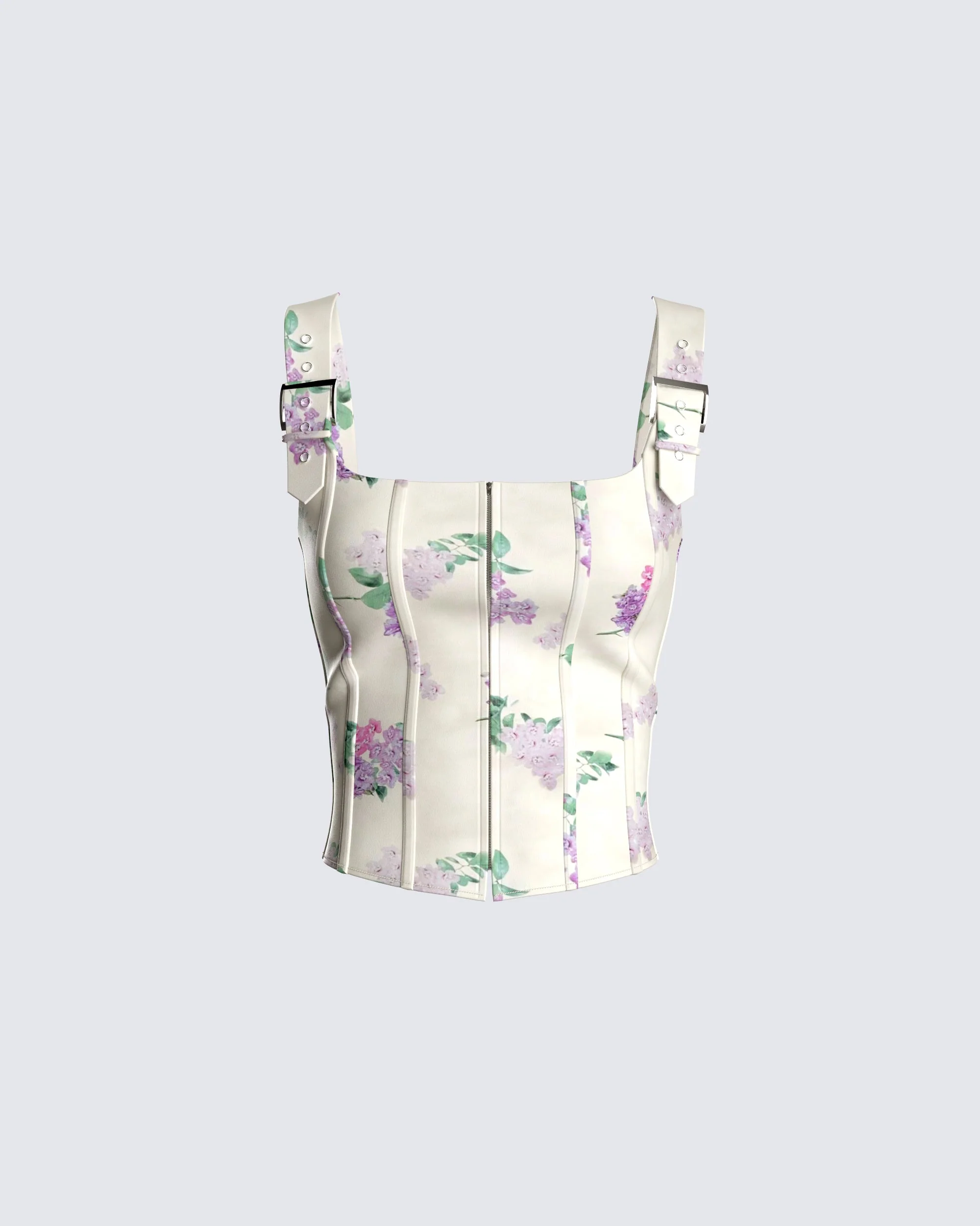 Winona Flower Print Corset Top