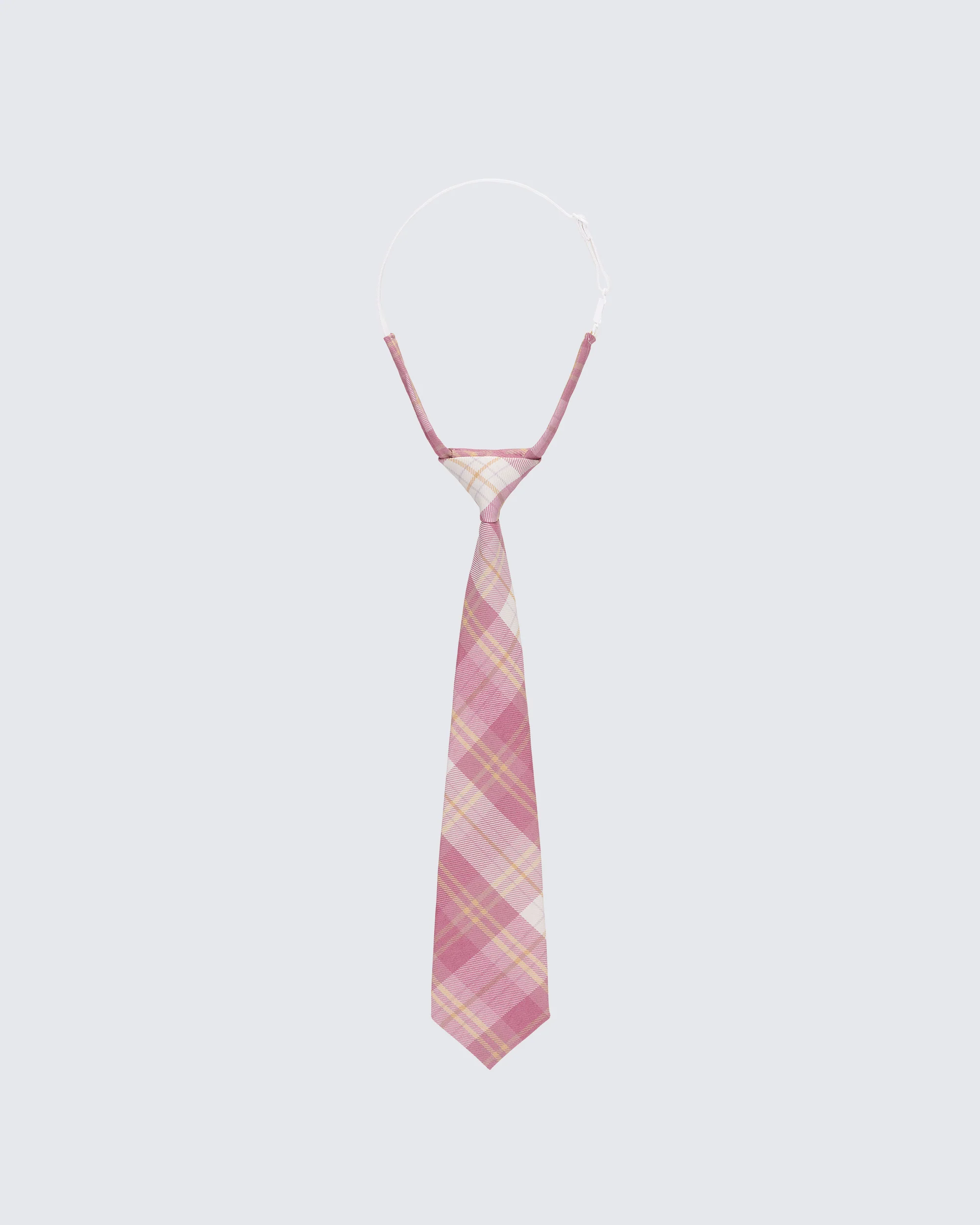 Valeska Pink Check Tie