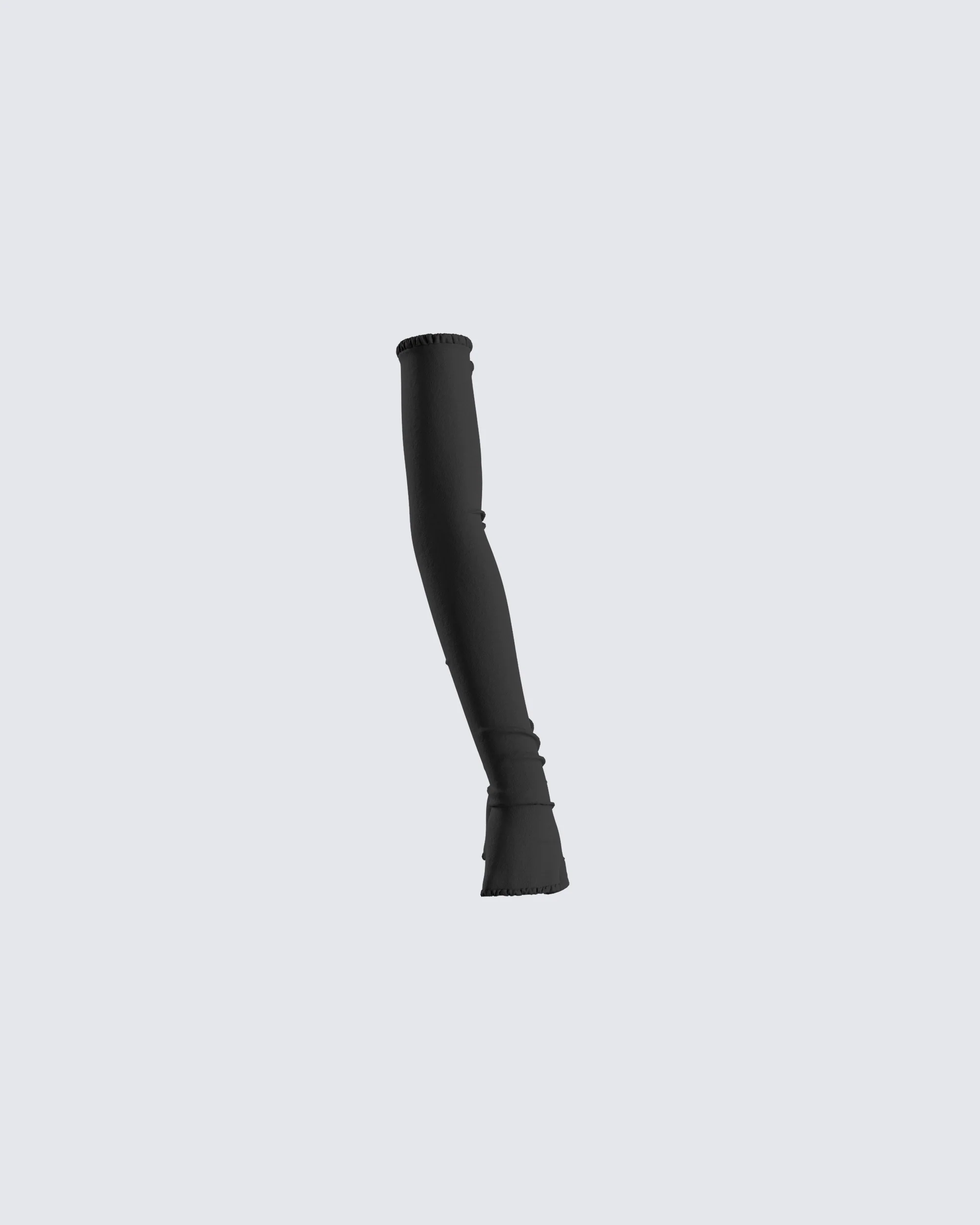Meera Black Jersey Gloves