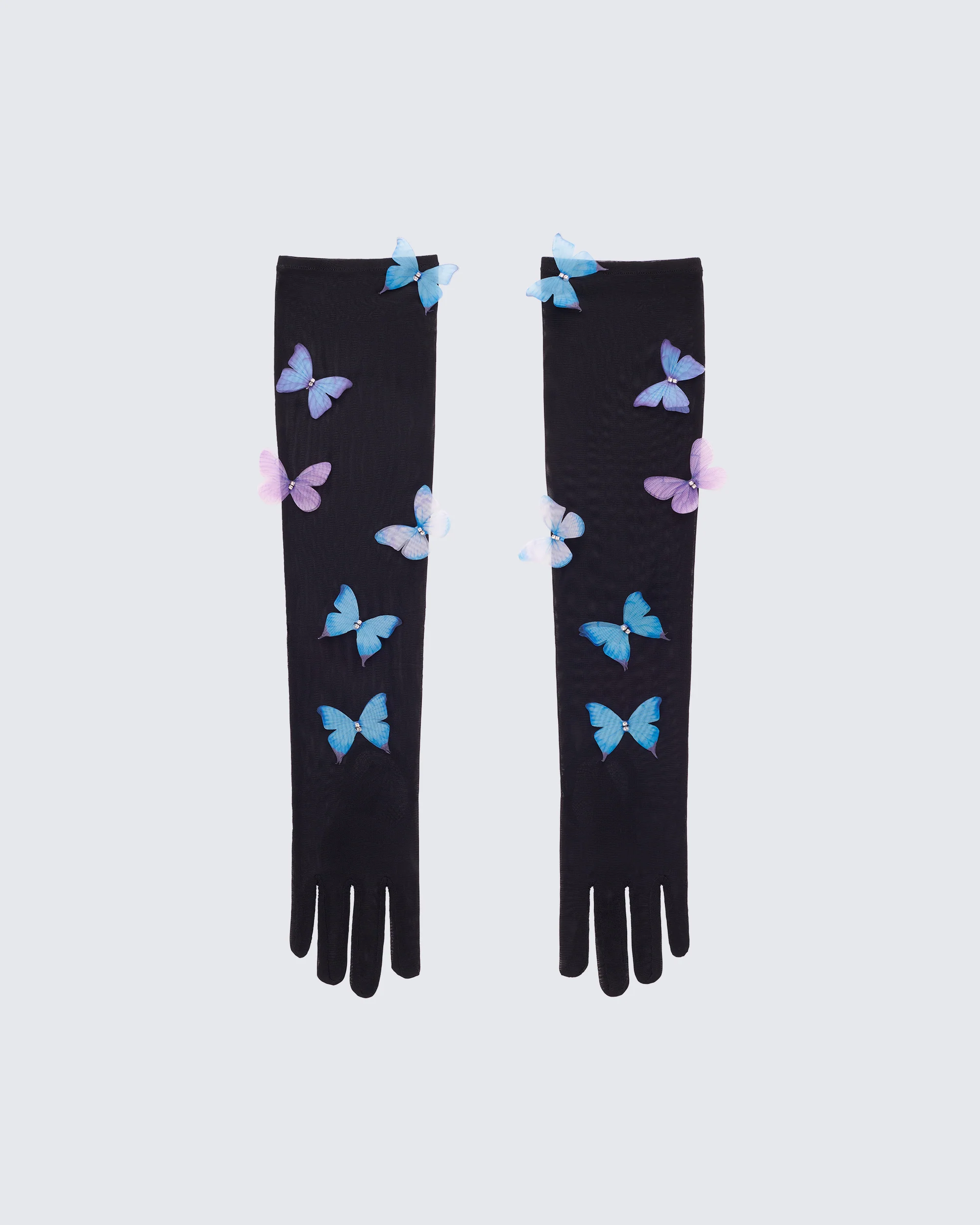 Delphi Black Mesh Butterfly Gloves