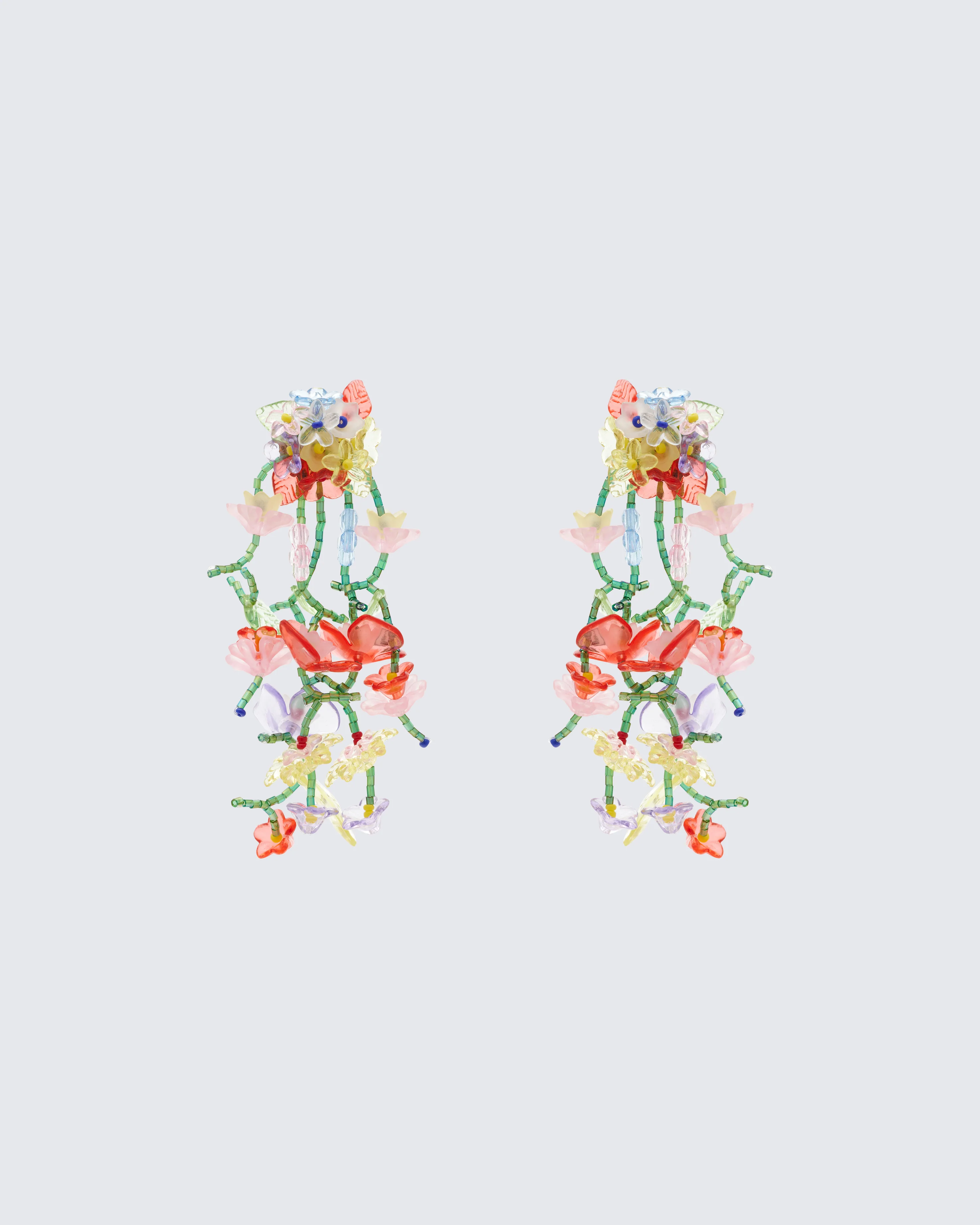 Brynja Summer Florals Chandelier Earrings