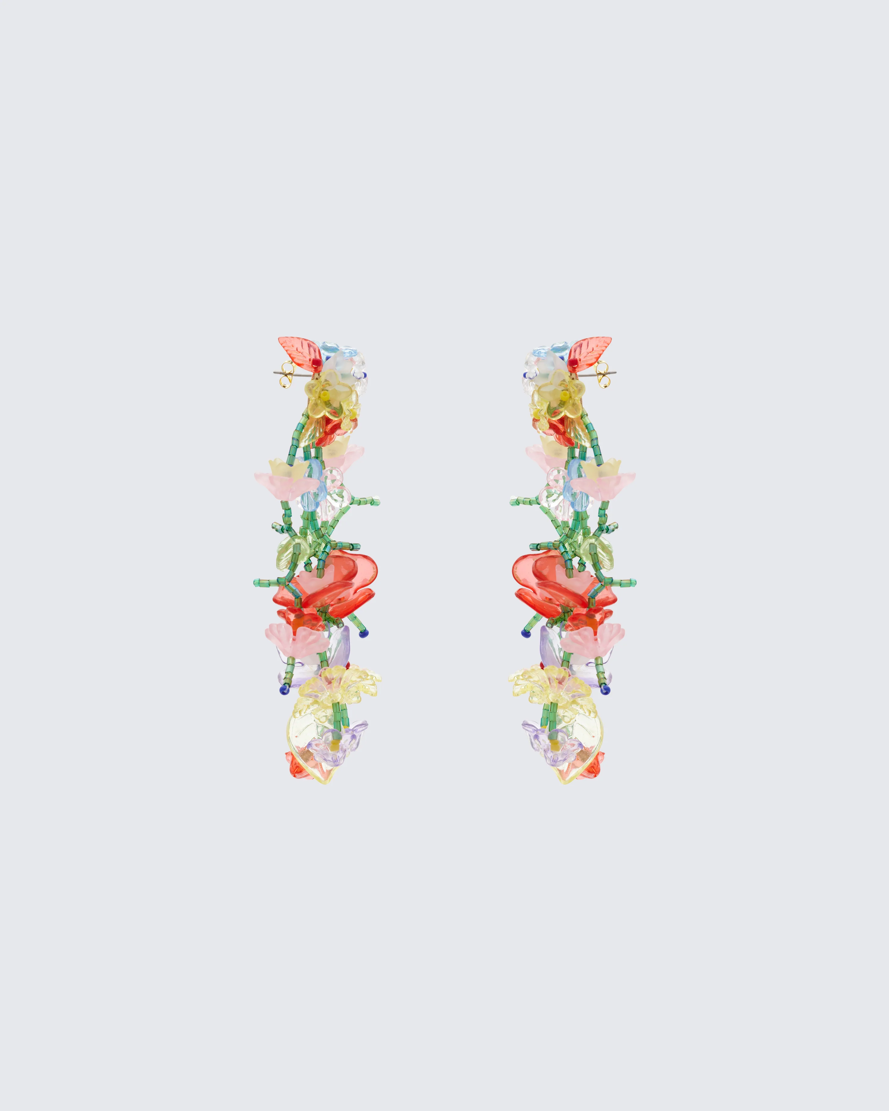 Brynja Summer Florals Chandelier Earrings