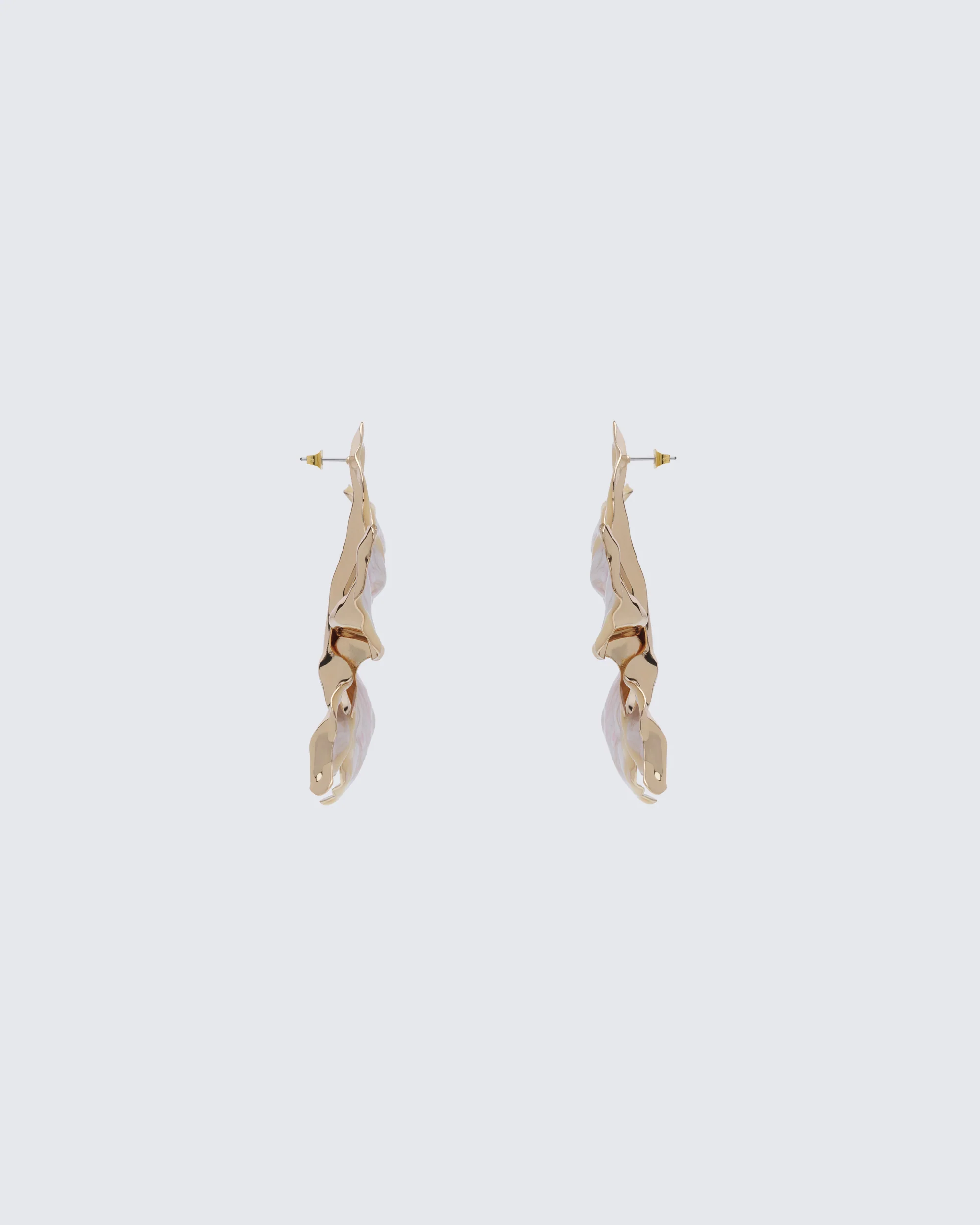Sabira Ecru Orchid Earrings