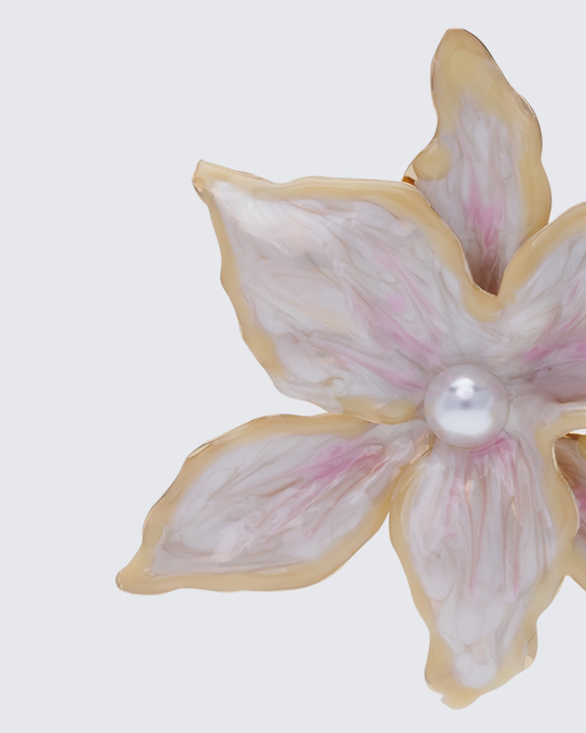 Sabira Ecru Orchid Earrings