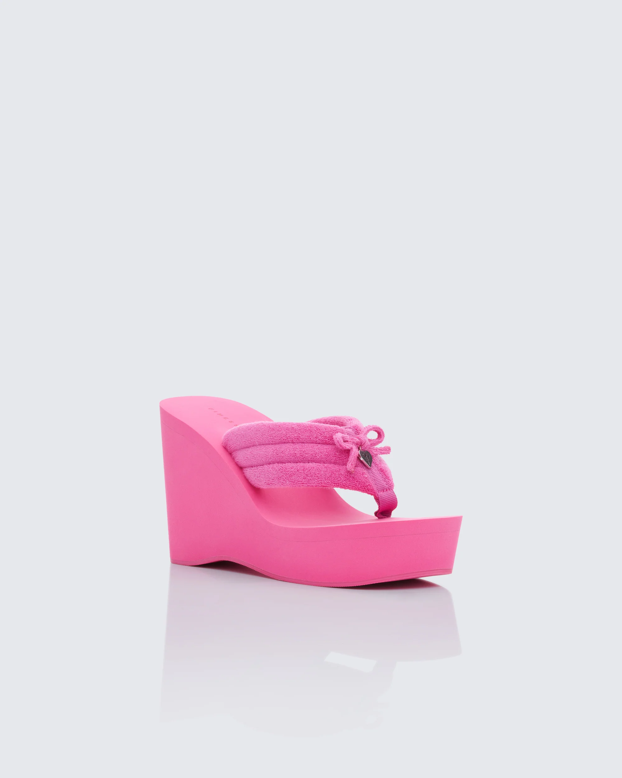 Deema Pink Superstacked Wedge Flip Flop