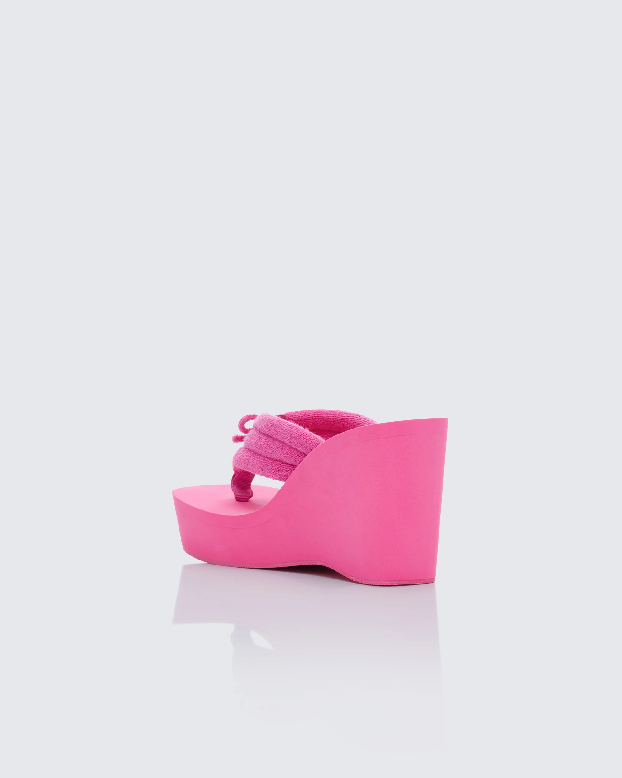 Deema Pink Superstacked Wedge Flip Flop