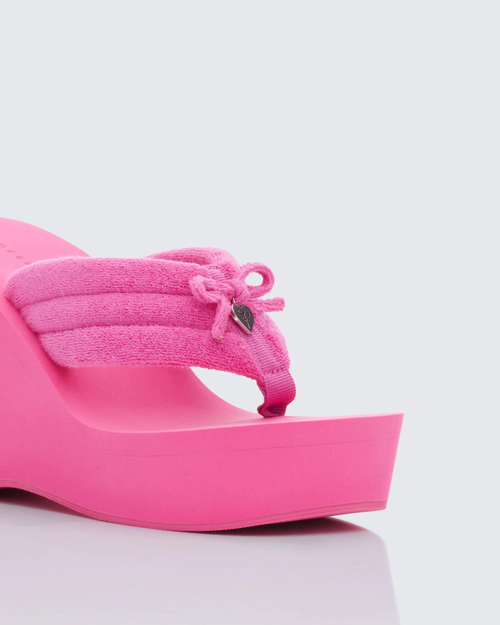 Deema Pink Superstacked Wedge Flip Flop