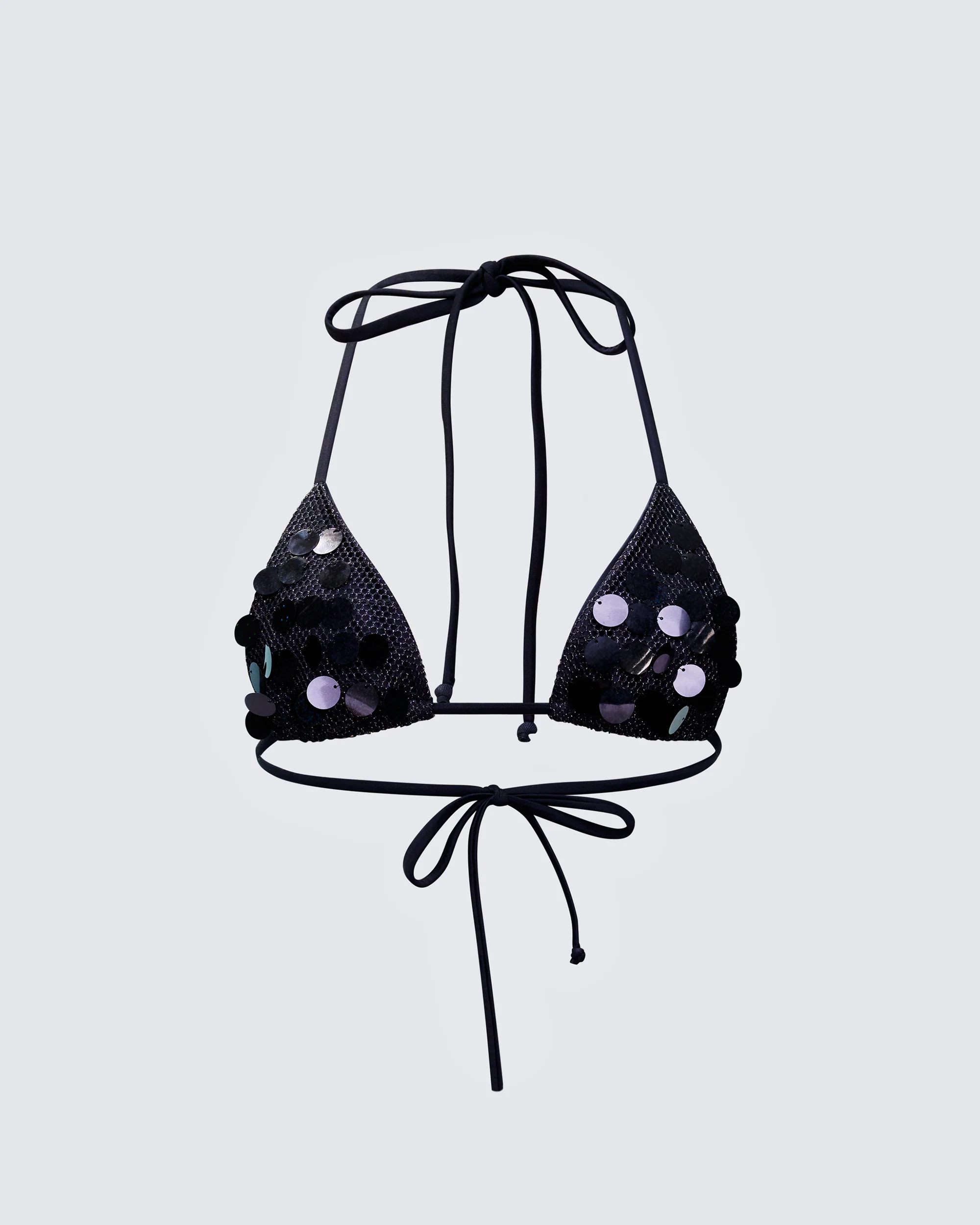 Zumi Black Sequin Minikini Top