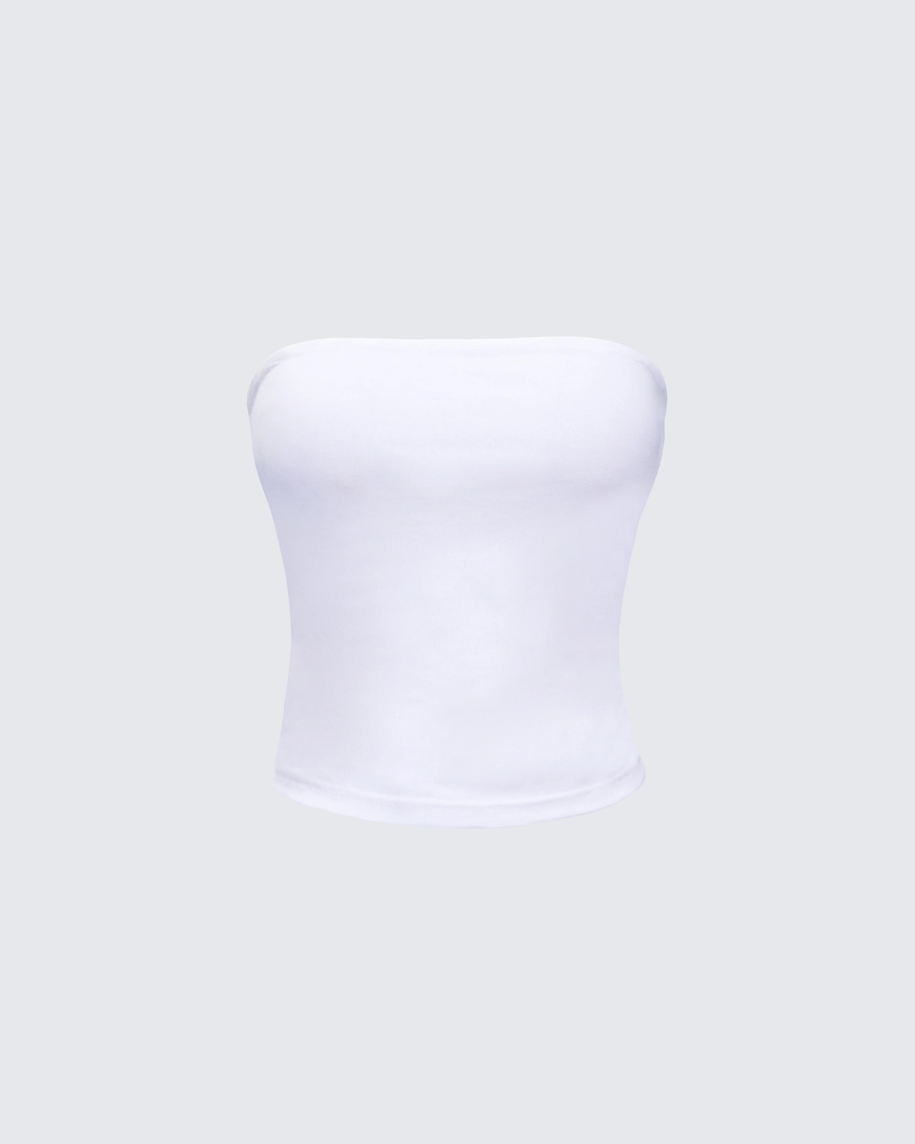 Aaliyah White Jersey Tube Top