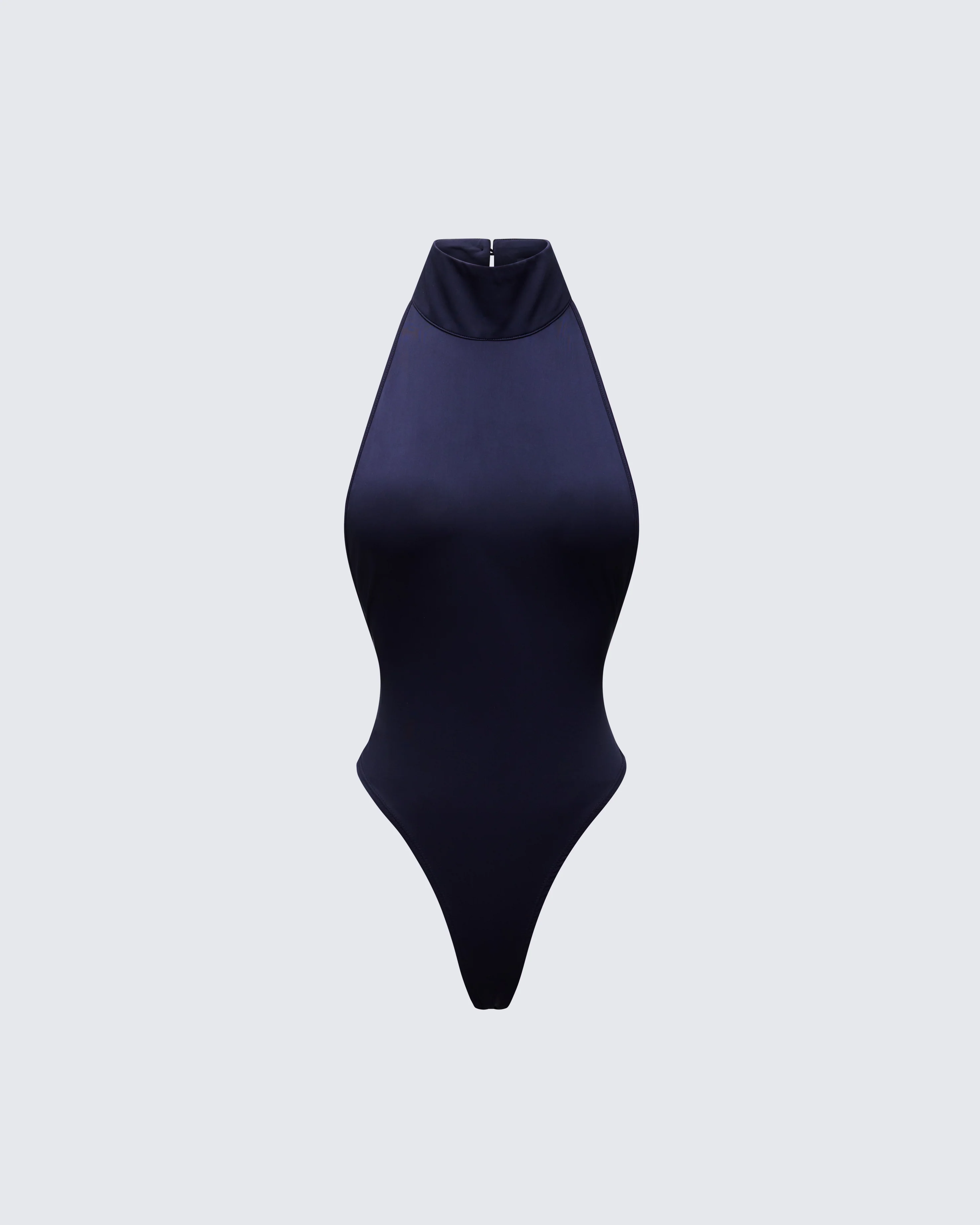 Salem Black Jersey Halter Bodysuit