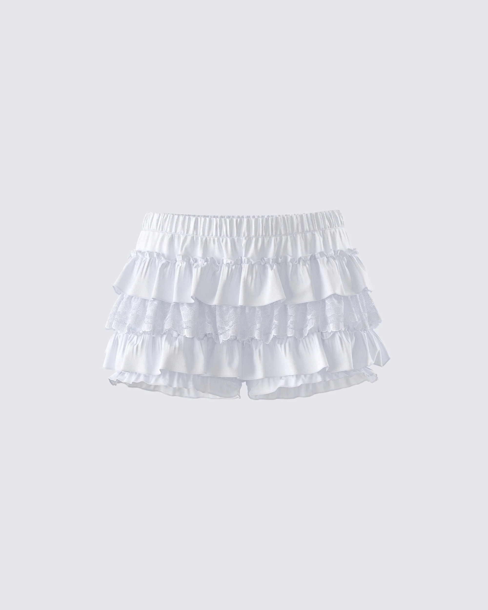 4891-amia-white-ruffle-bloomer-micro-skort-1.webp Amia White Ruffle Bloomer Micro Skort