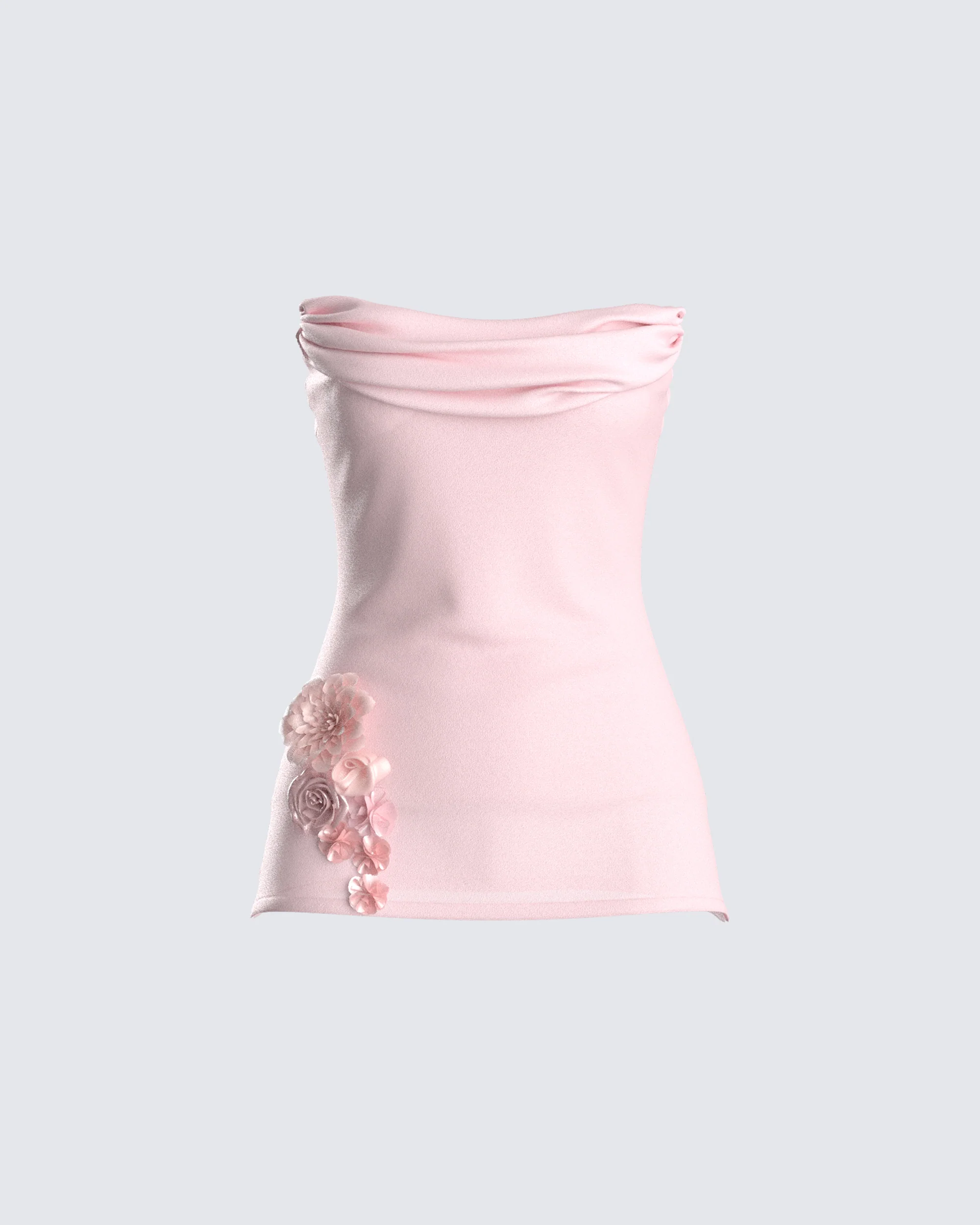 Angie Pink Floral Corset Top
