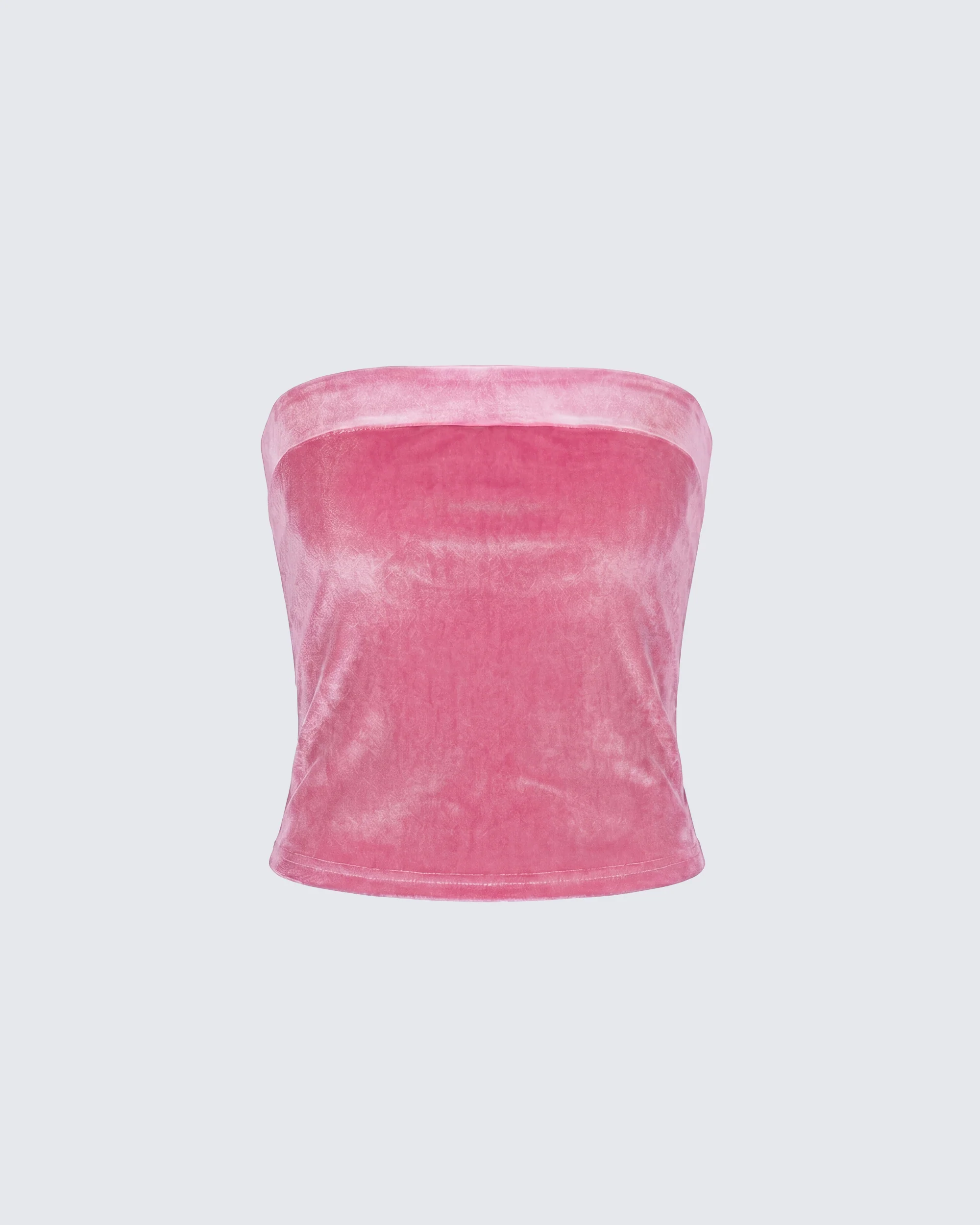 Ayla Pink Velvet Tube Top