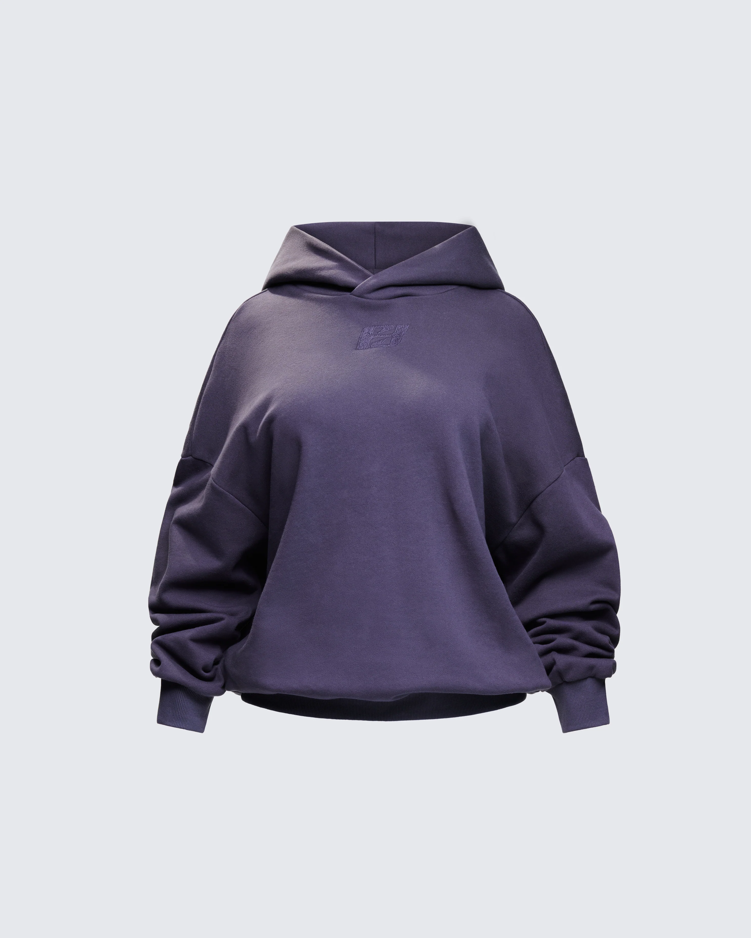 Azariah Grey Oversized Hoodie Top