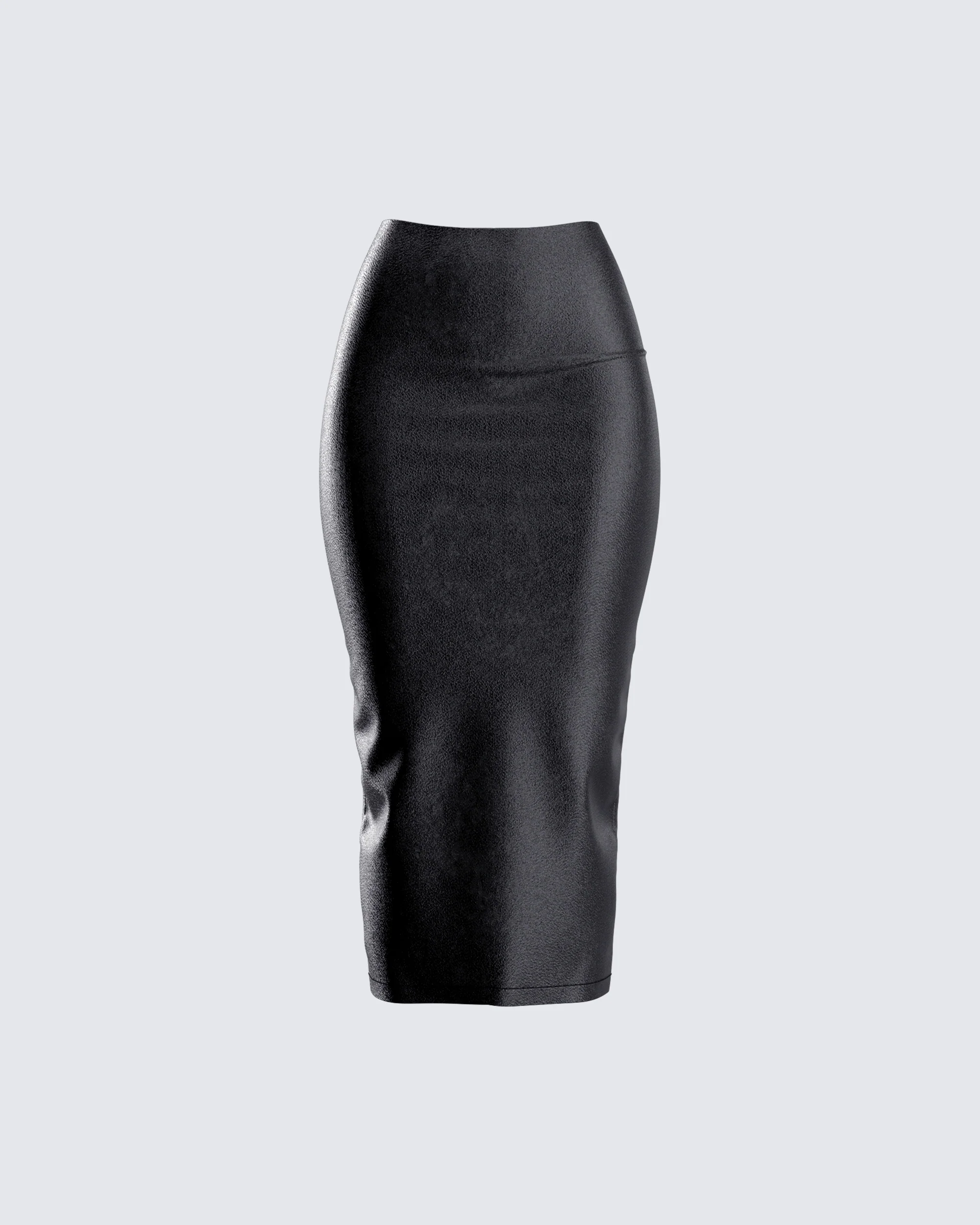 Badu Black Vegan Leather Skirt