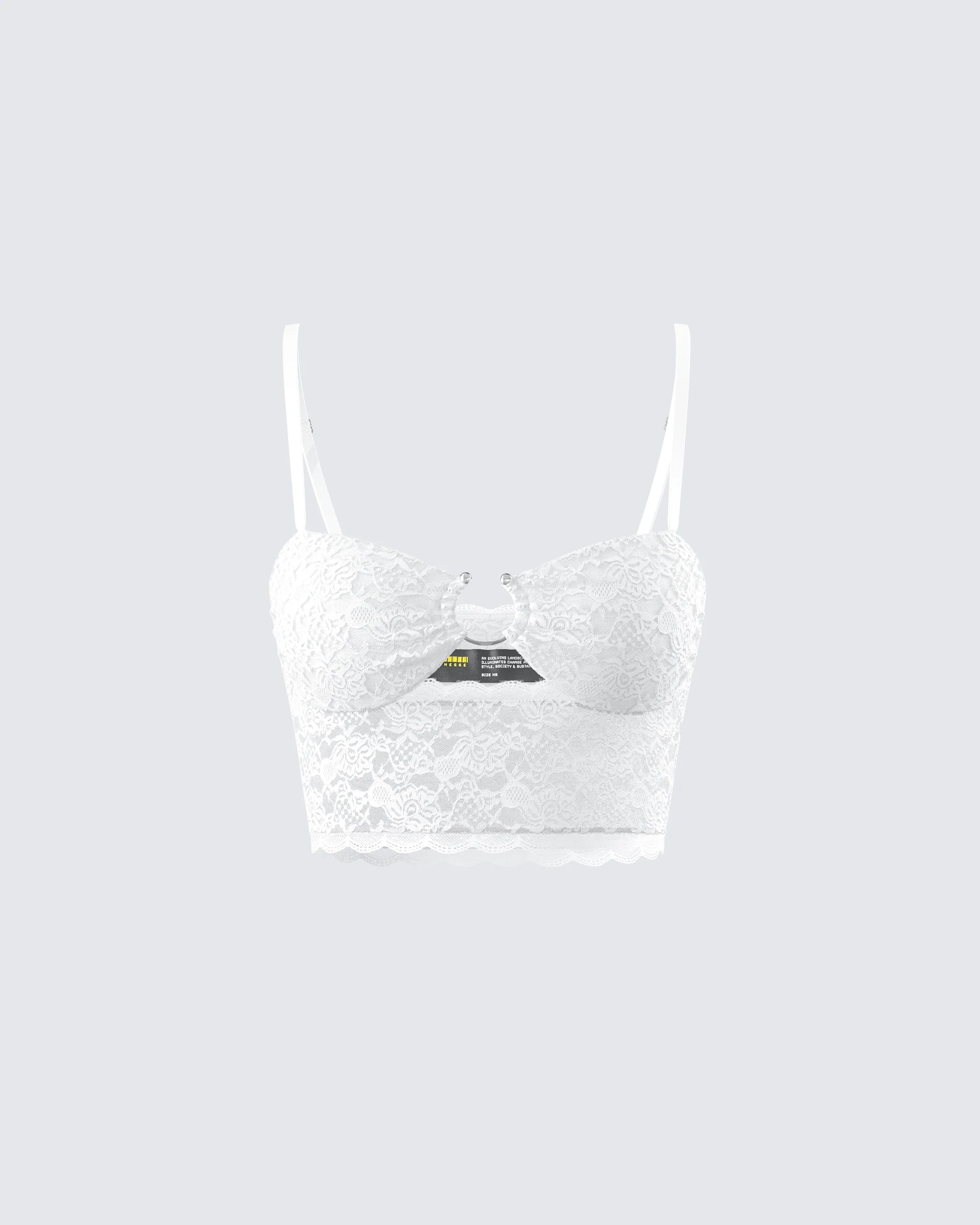 Dakoa White Lace Cami Top