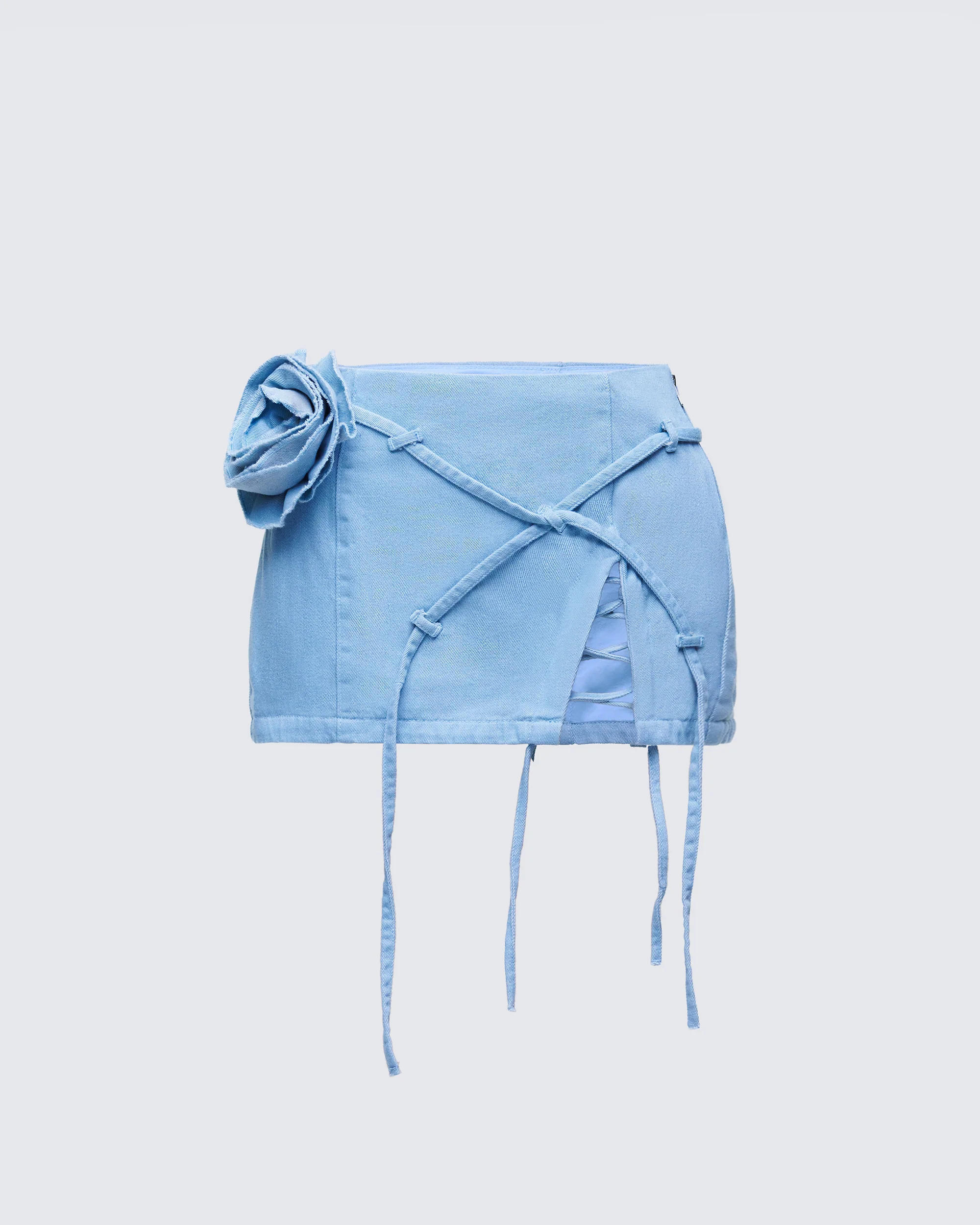 Delores Blue Denim Mini Skirt