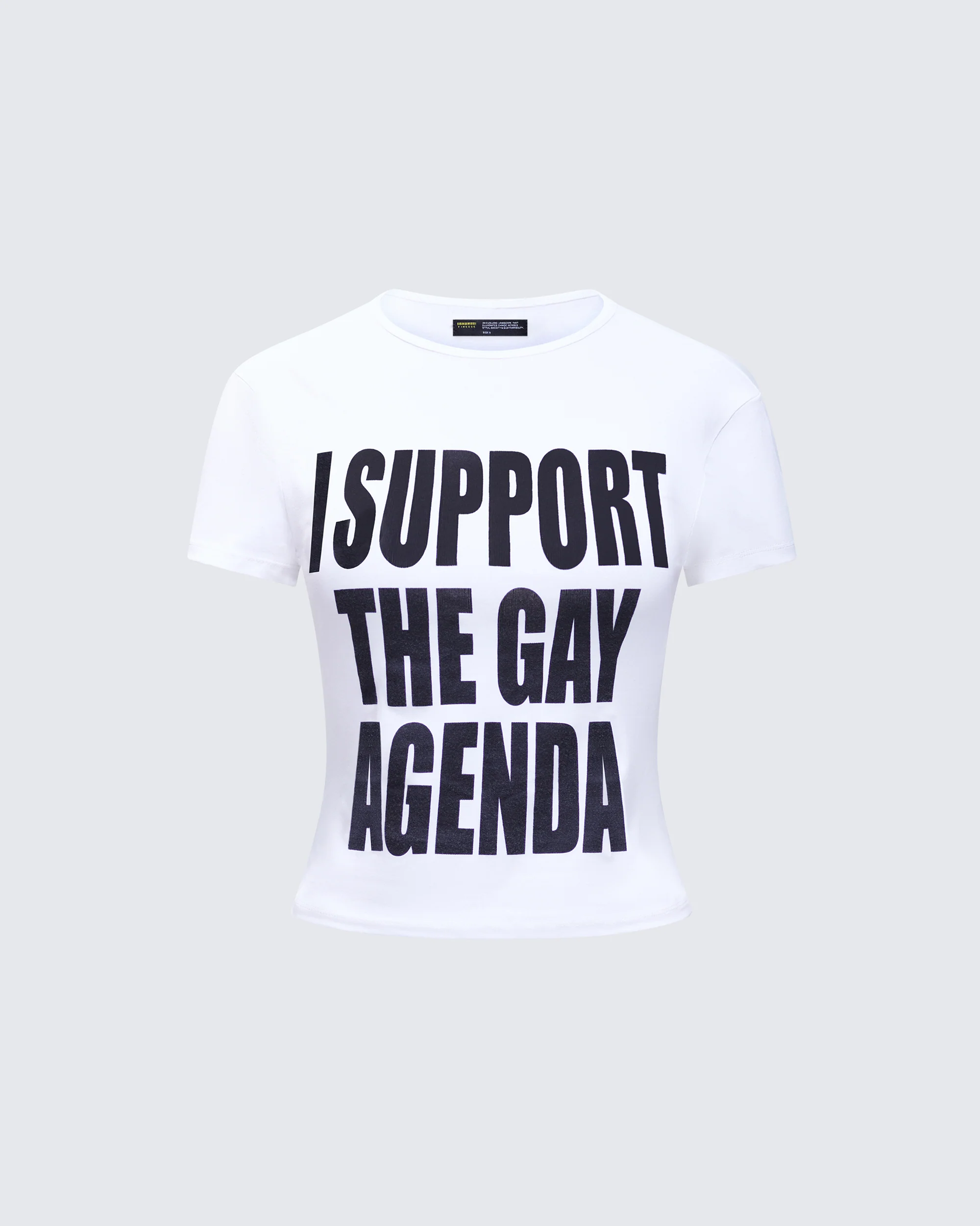 Drea White Slogan Classic Tee