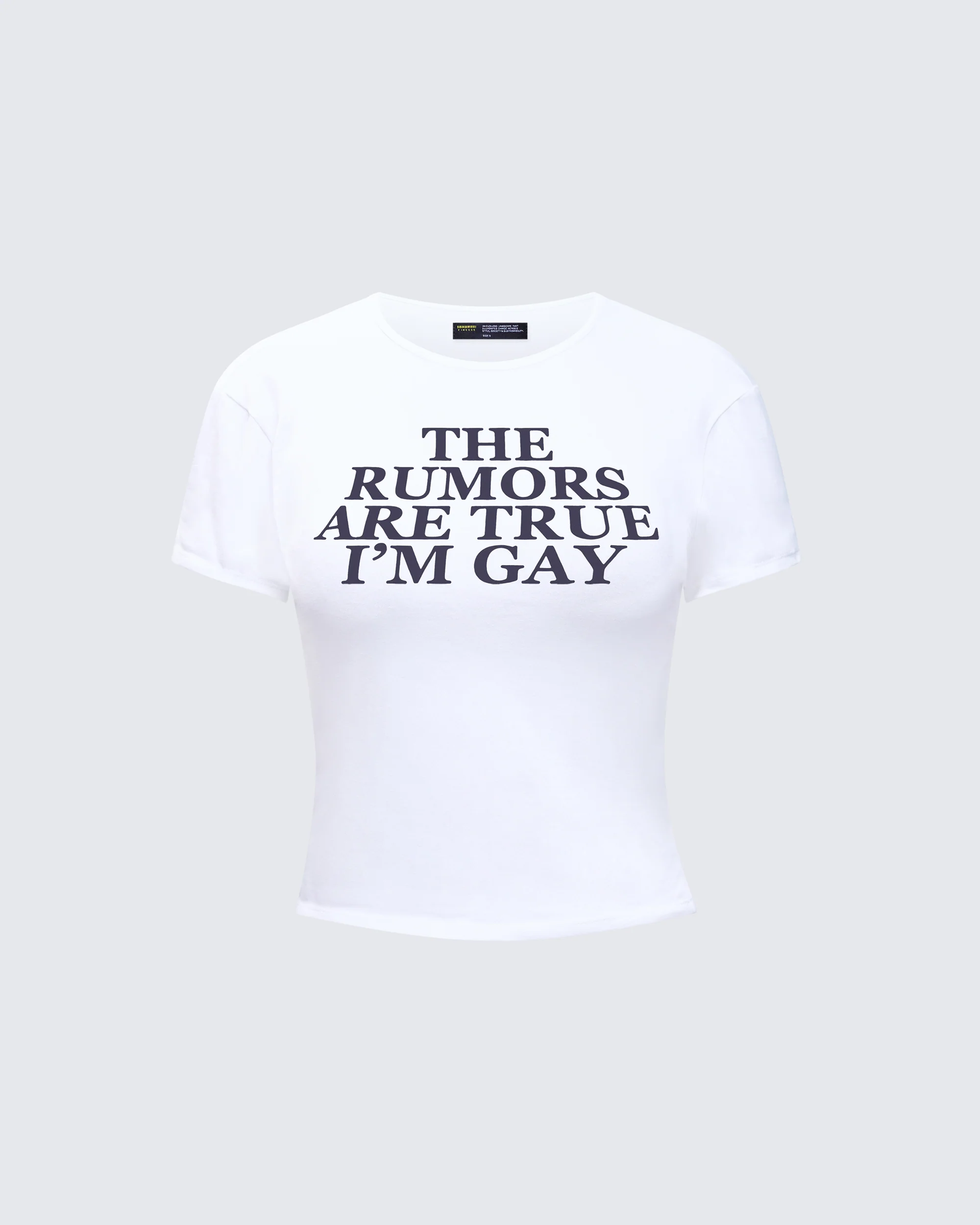 Eleni White Slogan Classic Tee