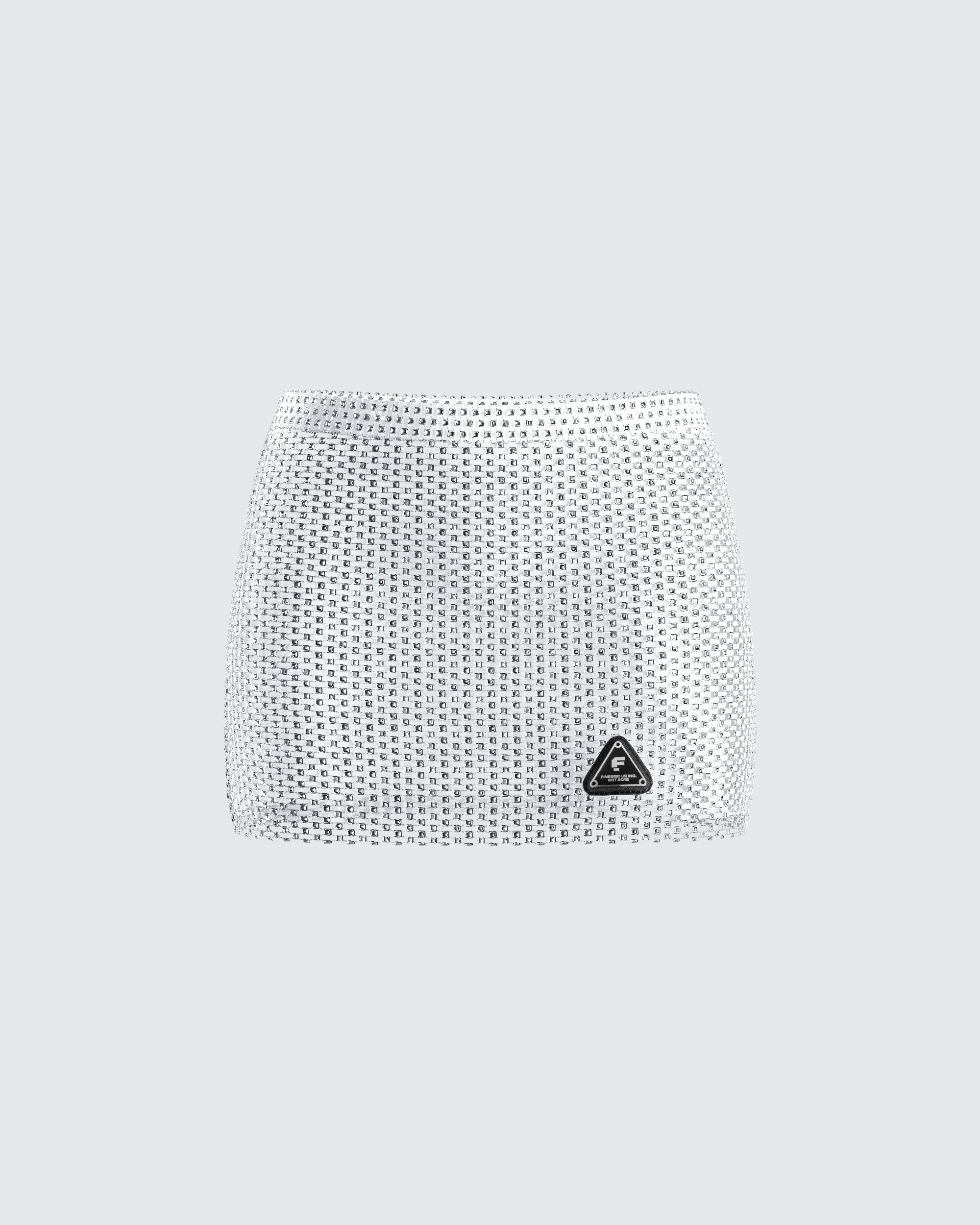 Emery Silver Net Mini Skirt
