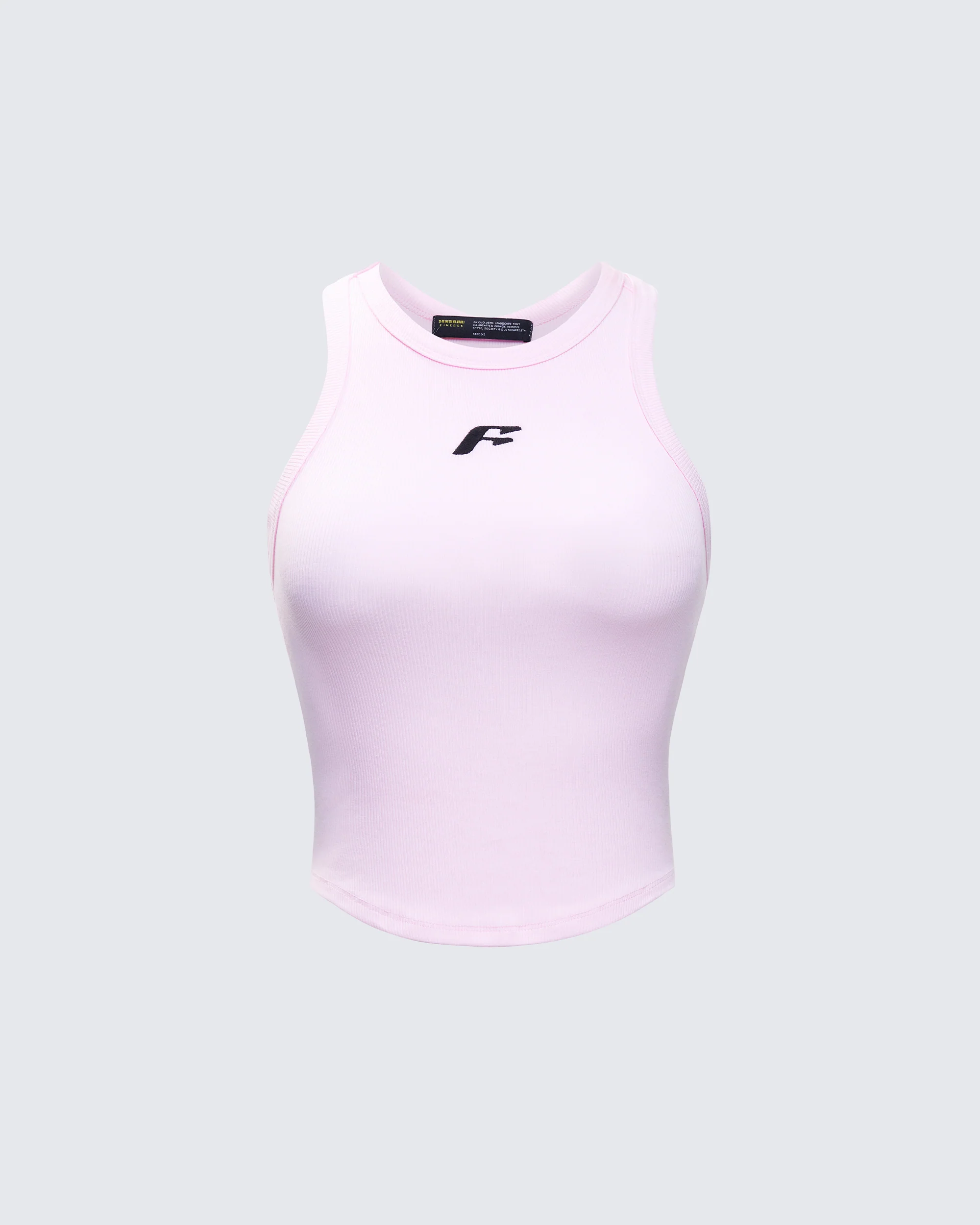 Enid Pink Scoop Hem Tank Top