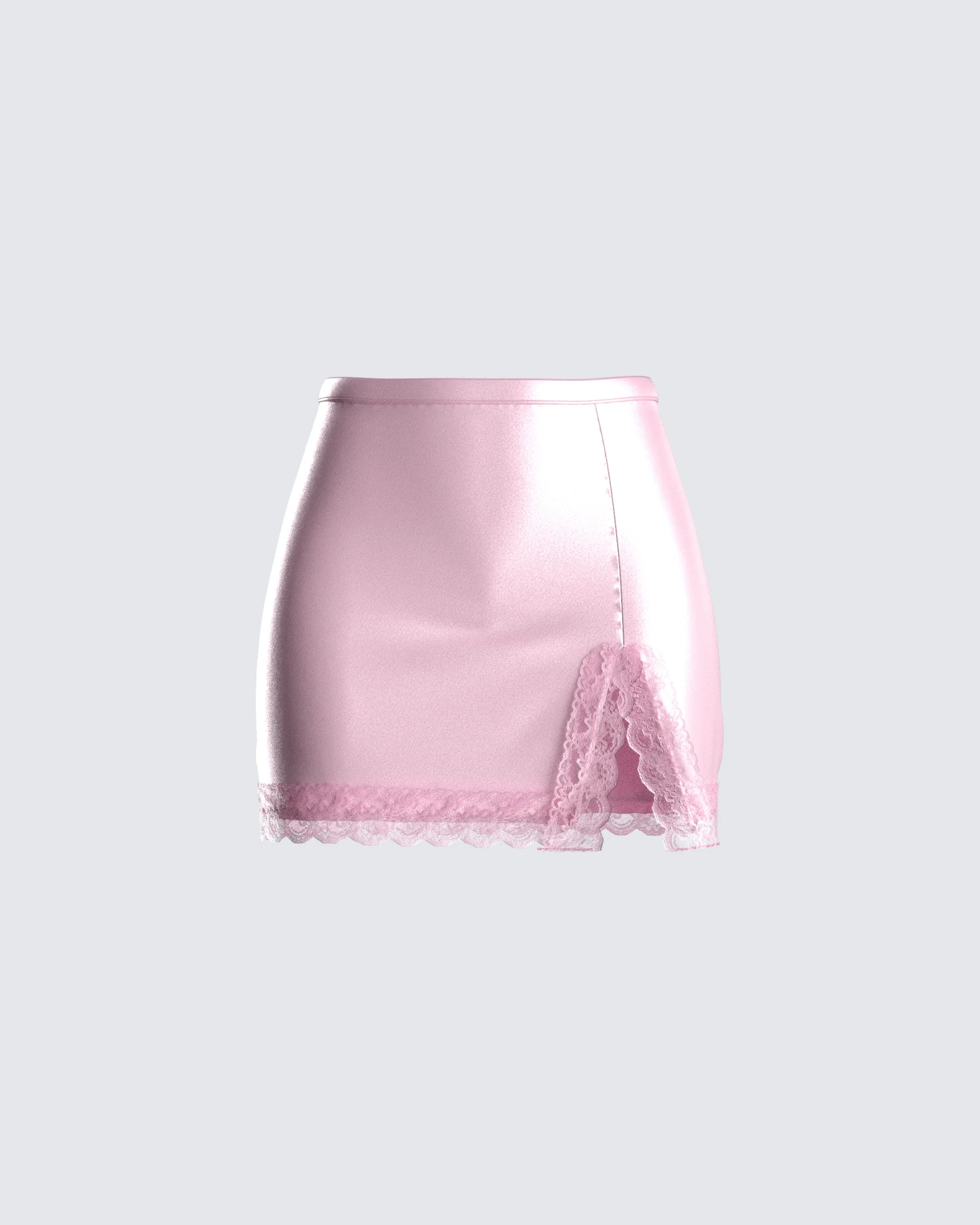 Eris Pink Lace Trim Skirt