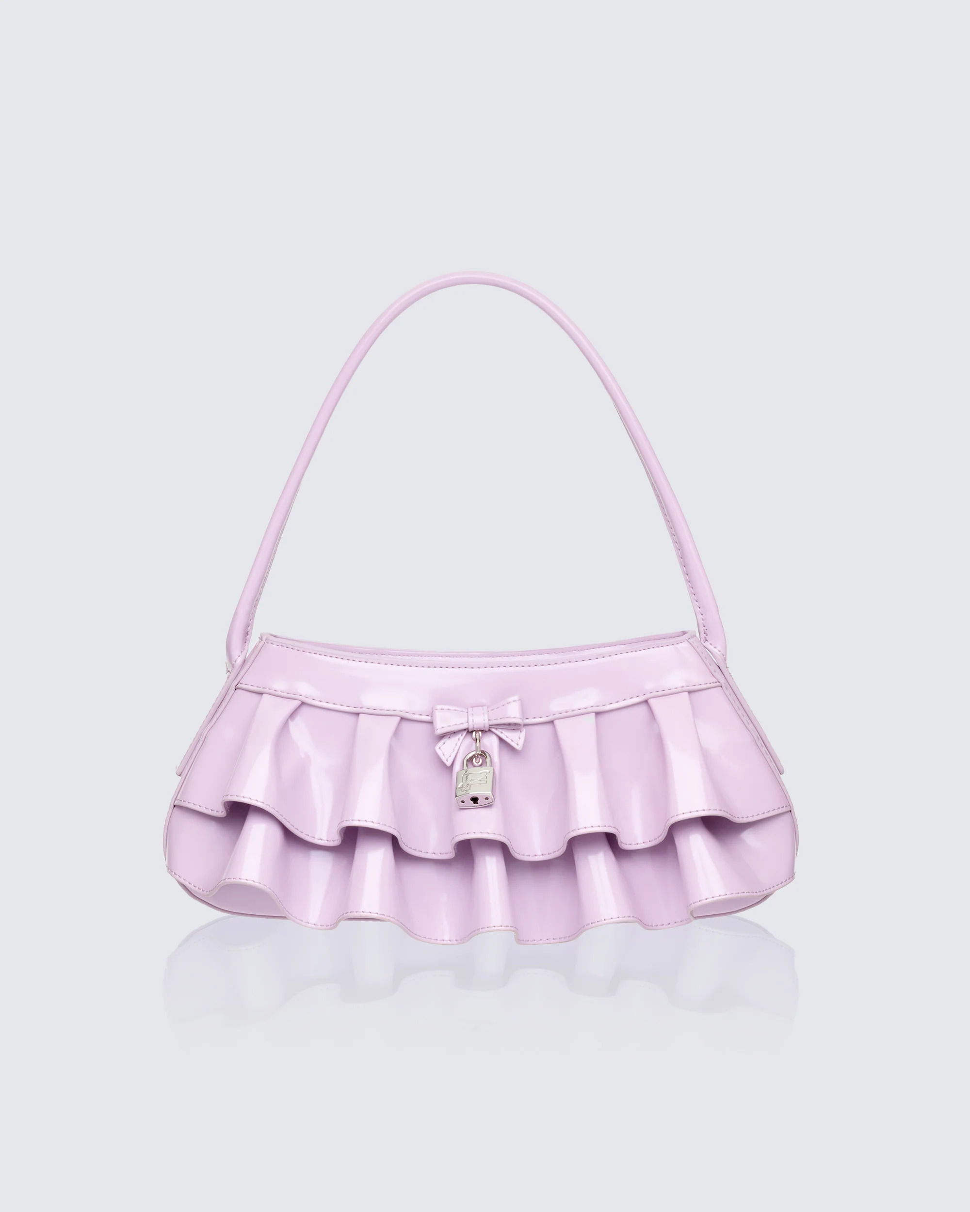Ardith Lilac Pleated Skirt Baguette