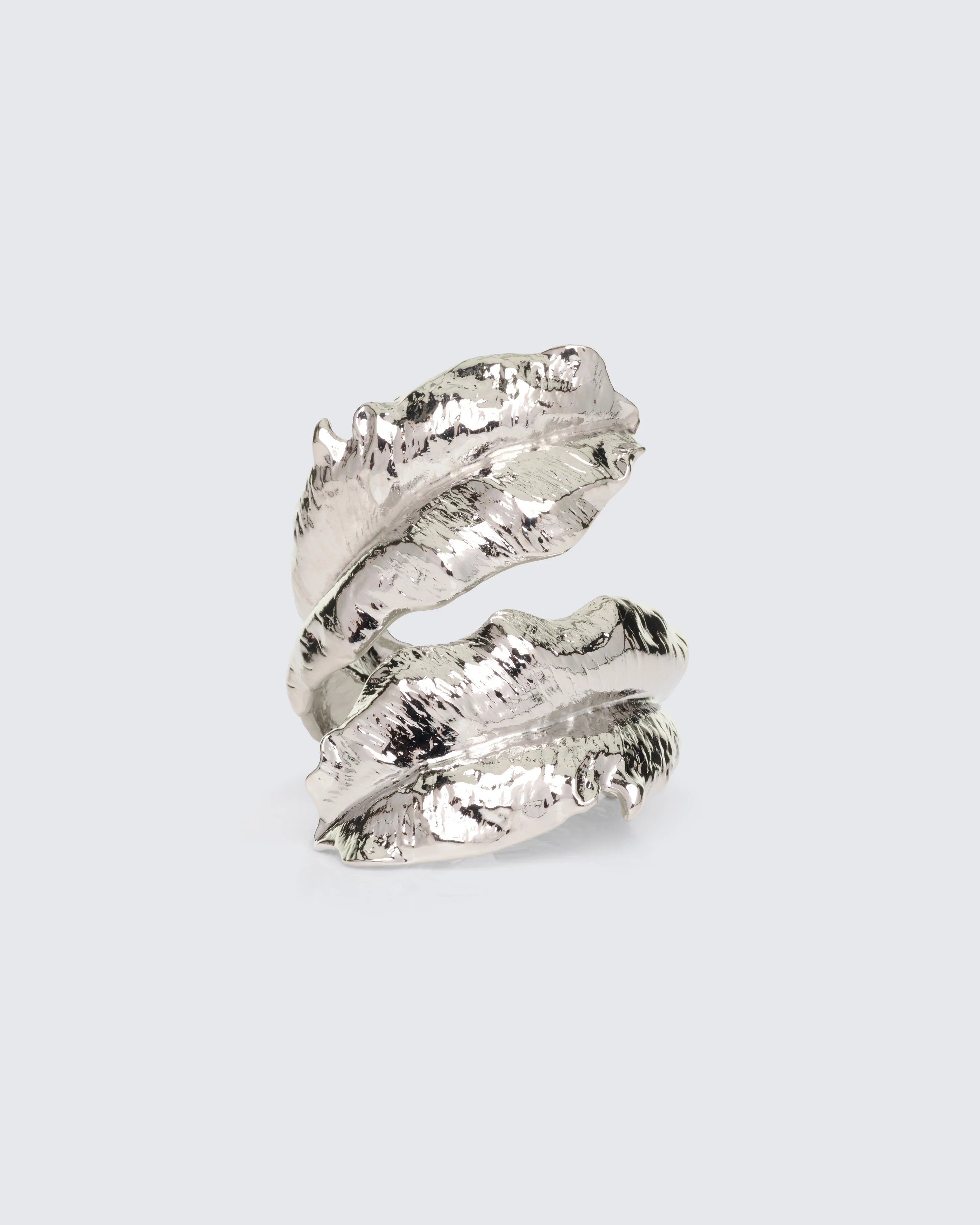 Emerald Silver Leaf Bracelet